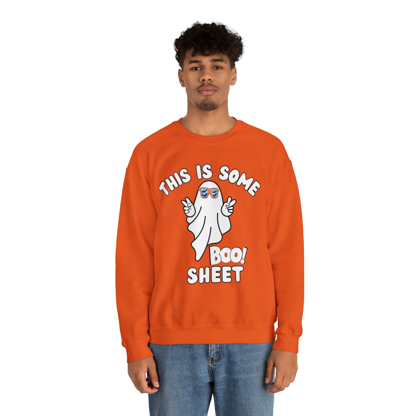 This Is Some Boo Sheet Ghost Sweatshirt Cute Ghost Sweatshirt Boo Ghost Sweatshirt Gift Shirt Funny Halloween Shirt Spooky Season Shirt