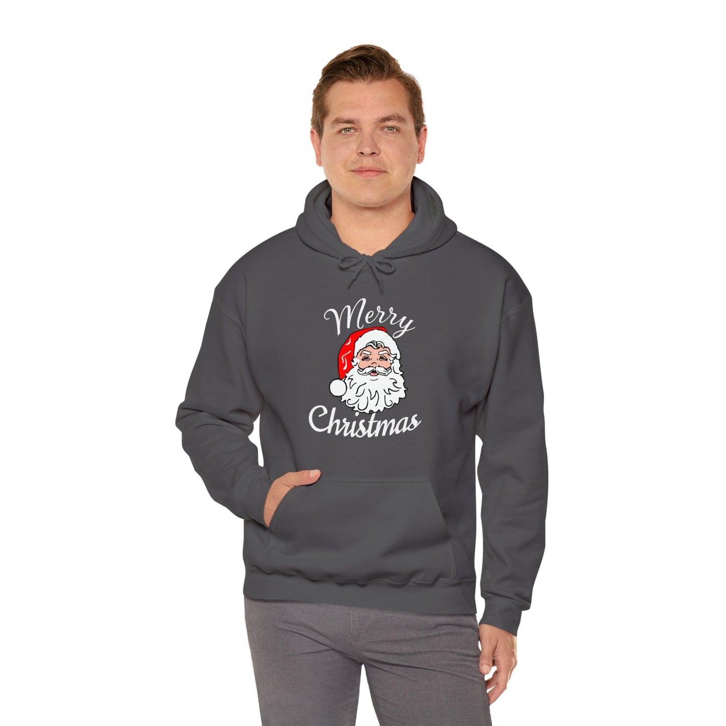 Santa Hoodie, Merry Christmas Hooded Sweatshirt, Christmas Shirt, Christmas Gift