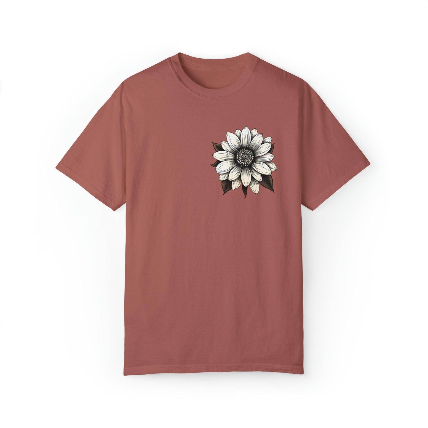 Sunflower Shirt Women Flower Shirt Aesthetic Women Top Floral Graphic Tee Floral Shirt Flower T-shirt, Wild Flower Shirt Gift For Her - Giftsmojo