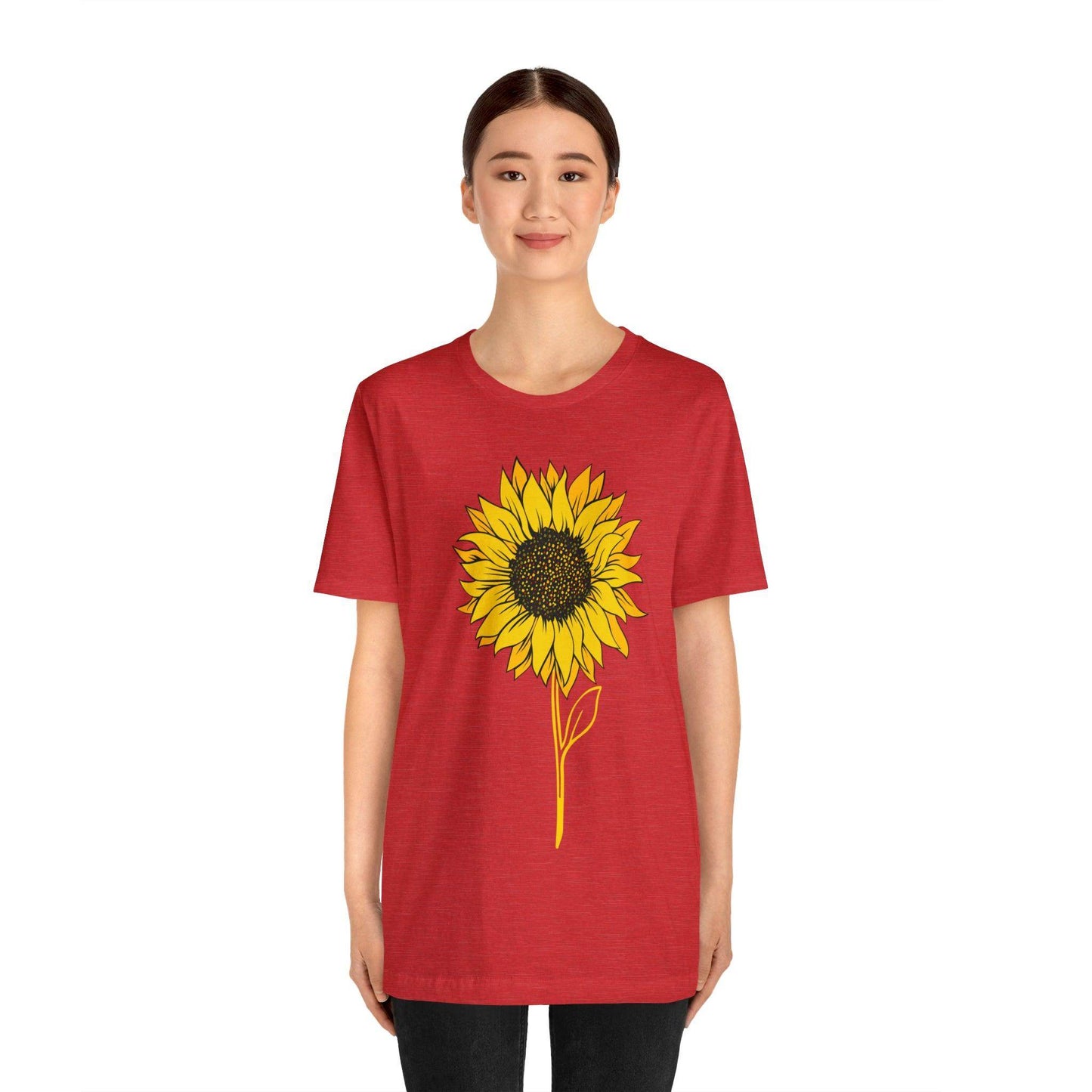 Sunflower Shirt, Floral Tee Shirt, Flower Shirt, Garden Shirt, Womens Fall Summer Shirt Sunshine Tee, Gift for Gardener, Nature love T shirt - Giftsmojo