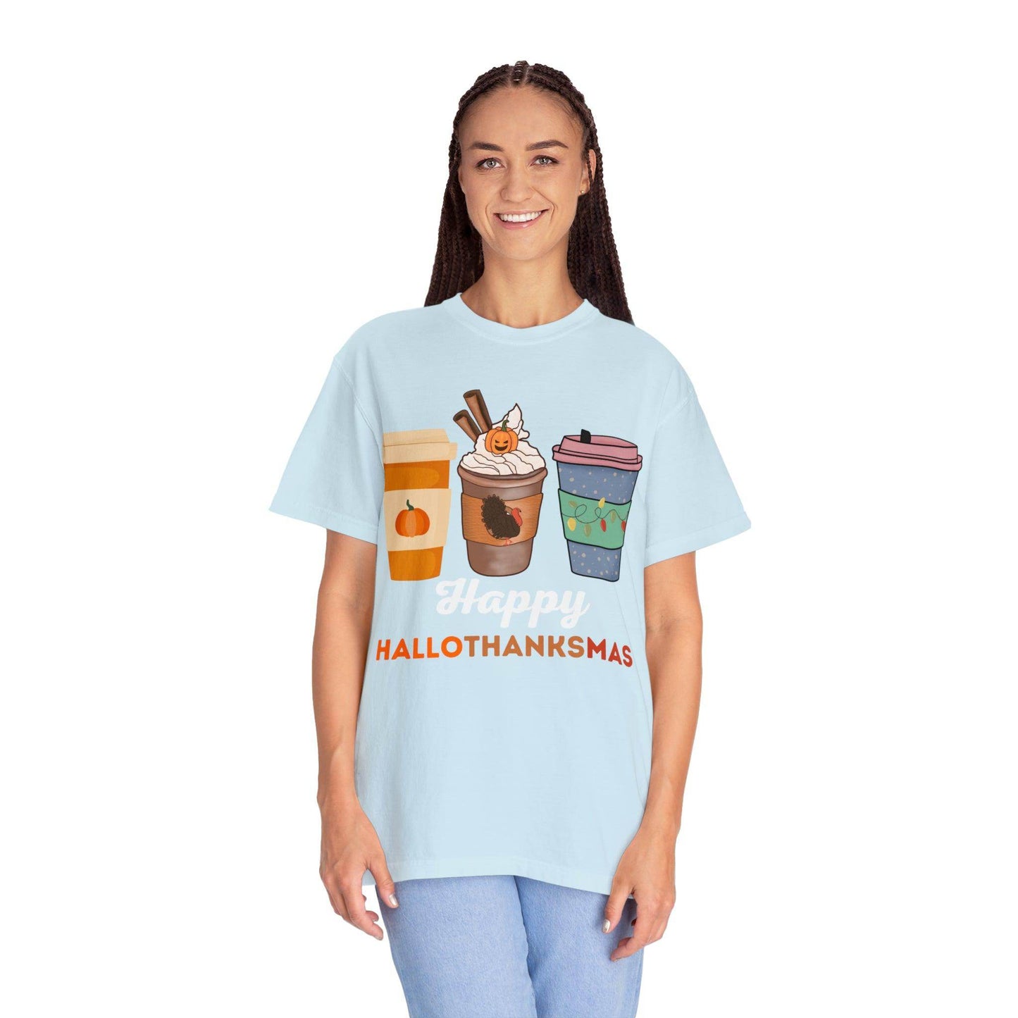 Happy HALLOTHANKSMAS Gift for Fall Halloween Thanksgiving Christmas Gift - Giftsmojo