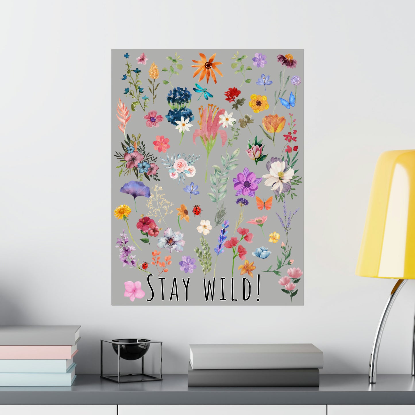 Watercolor Wildflowers Wall Art