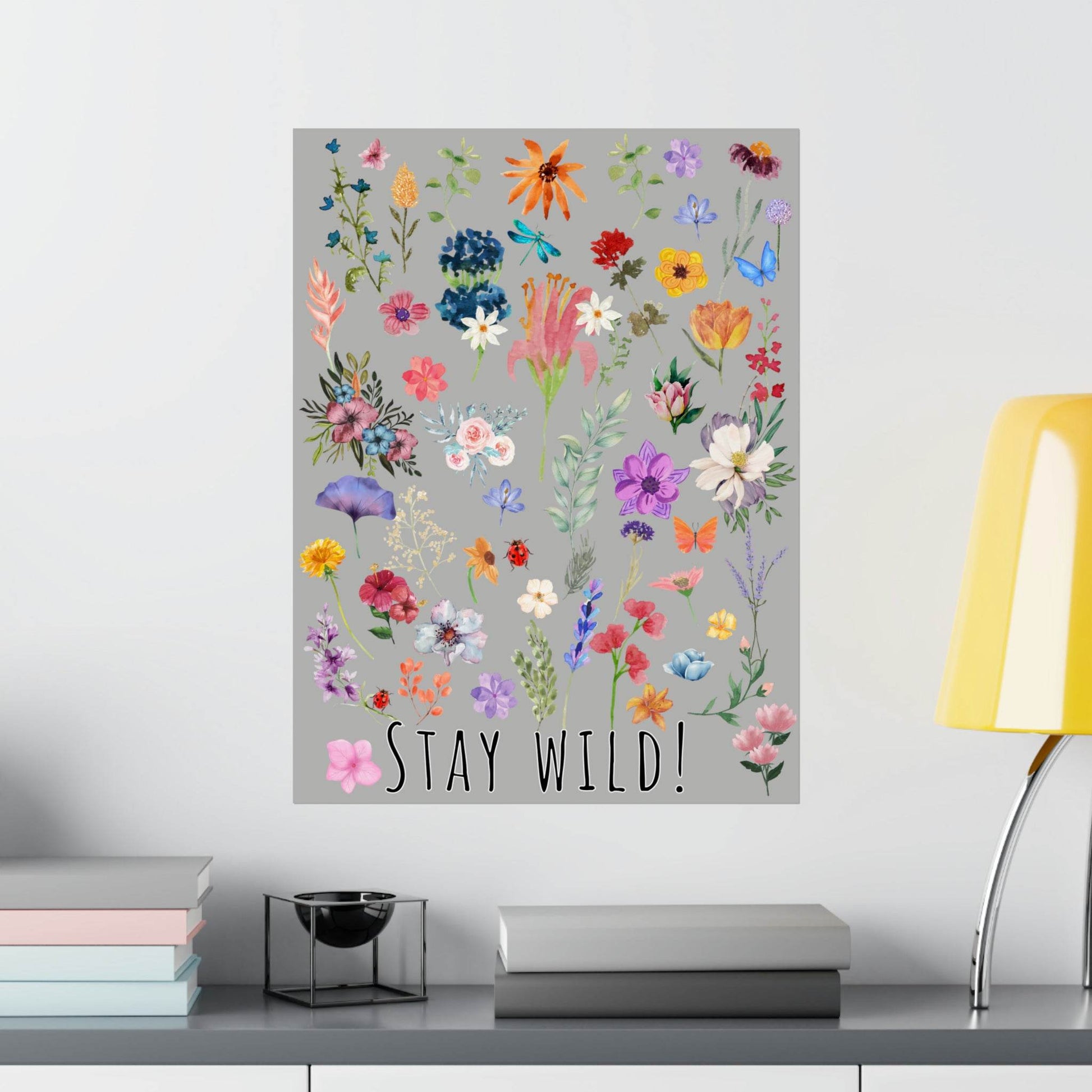 Watercolor Wildflowers Wall Art - Giftsmojo
