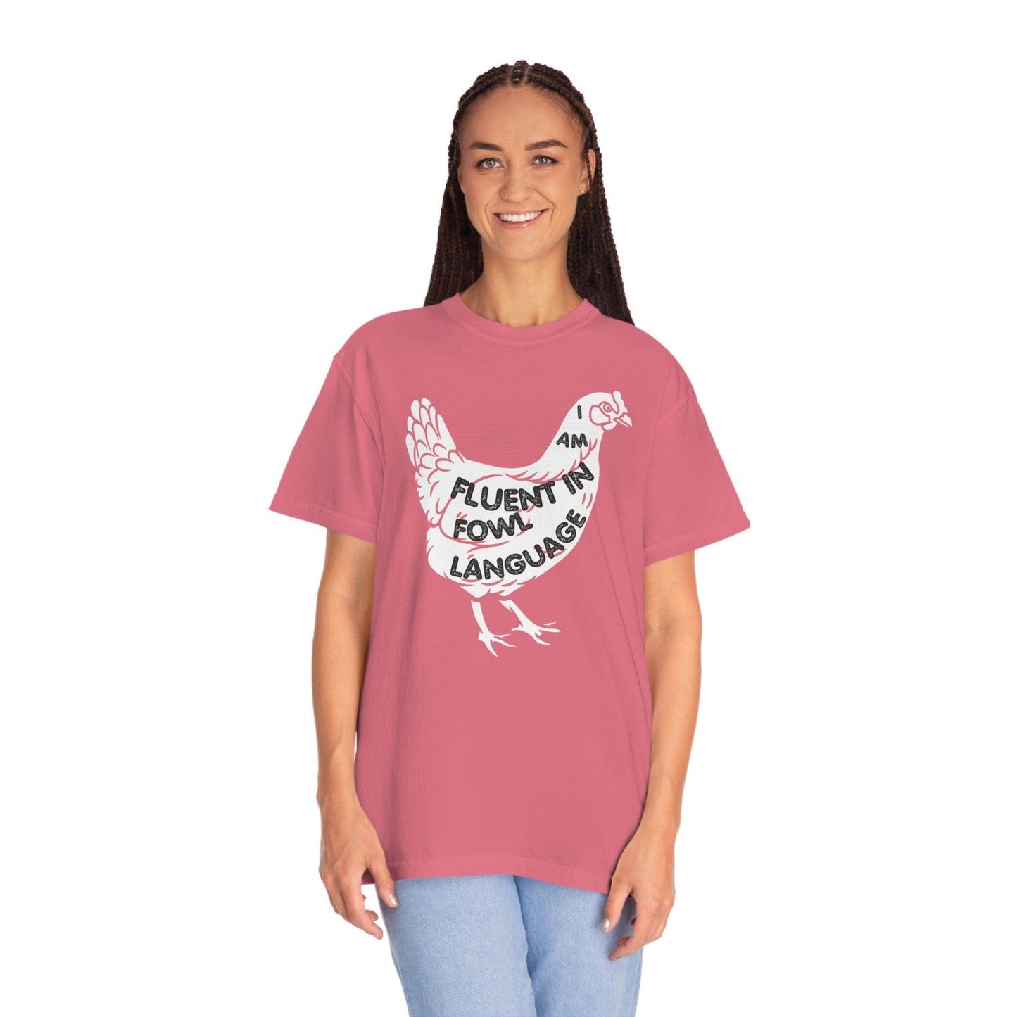 Chicken Shirt Chicken Tee Chicken Owner Gift -Fluent in Fowl Language Gift For Chicken Lover gift - Giftsmojo