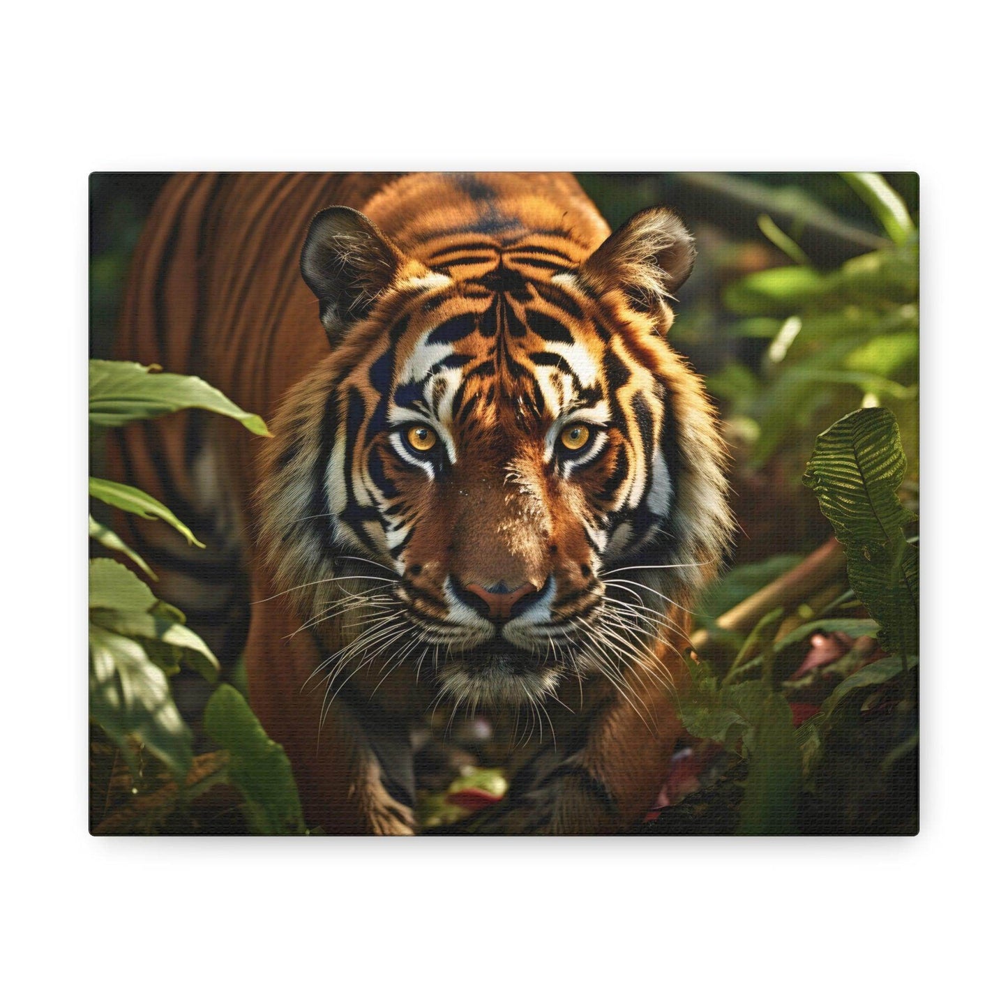 Tiger In Nature Art Canvas Gallery Wraps Tiger Print Large Canvas Art Animal Wall Art minimalist Wall Art Lover Gift - Giftsmojo