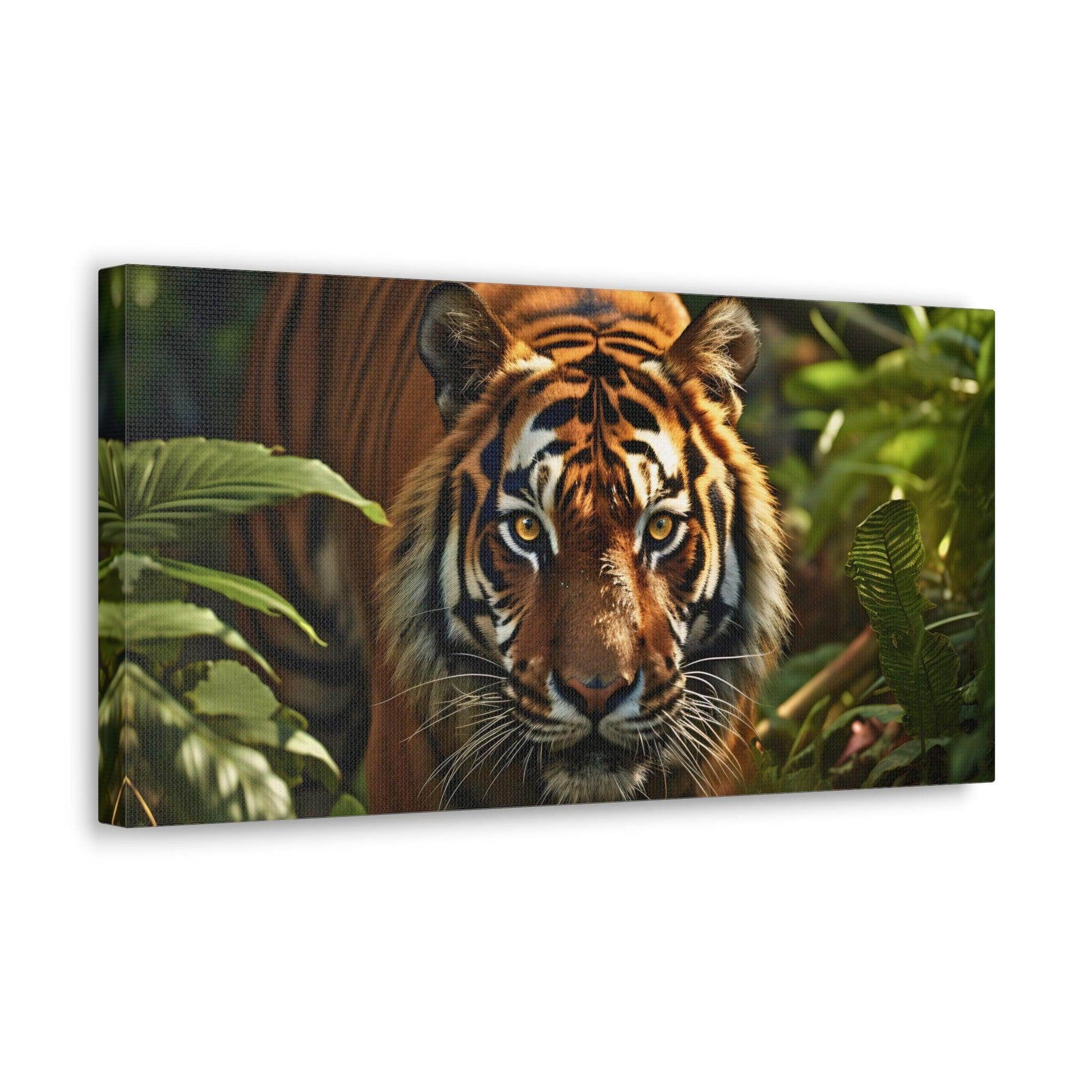 Tiger In Nature Art Canvas Gallery Wraps Tiger Print Large Canvas Art Animal Wall Art minimalist Wall Art Lover Gift - Giftsmojo