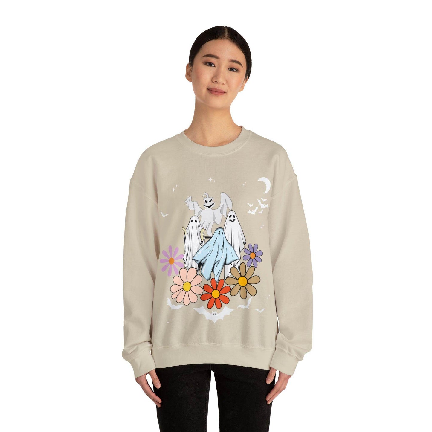 Retro Floral Ghost Halloween Costume: Timeless and Eerie - Giftsmojo