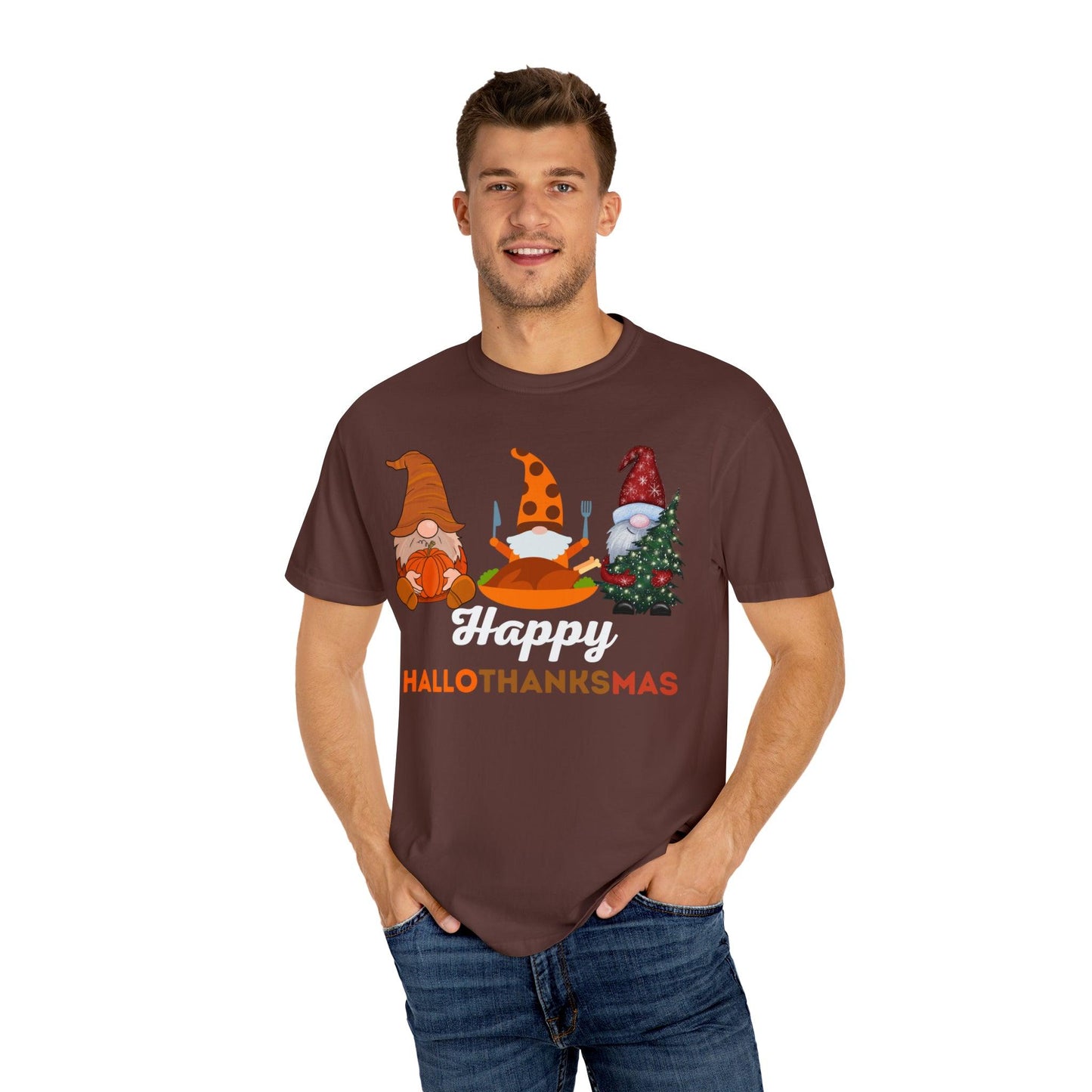 Happy HALLOTHANKSMAS Gift for Fall Halloween Thanksgiving Christmas Gift