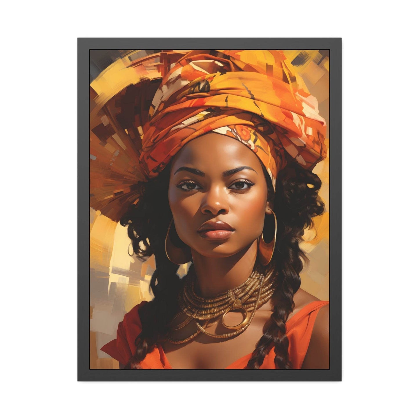 African Woman Framed Paper Posters - Giftsmojo