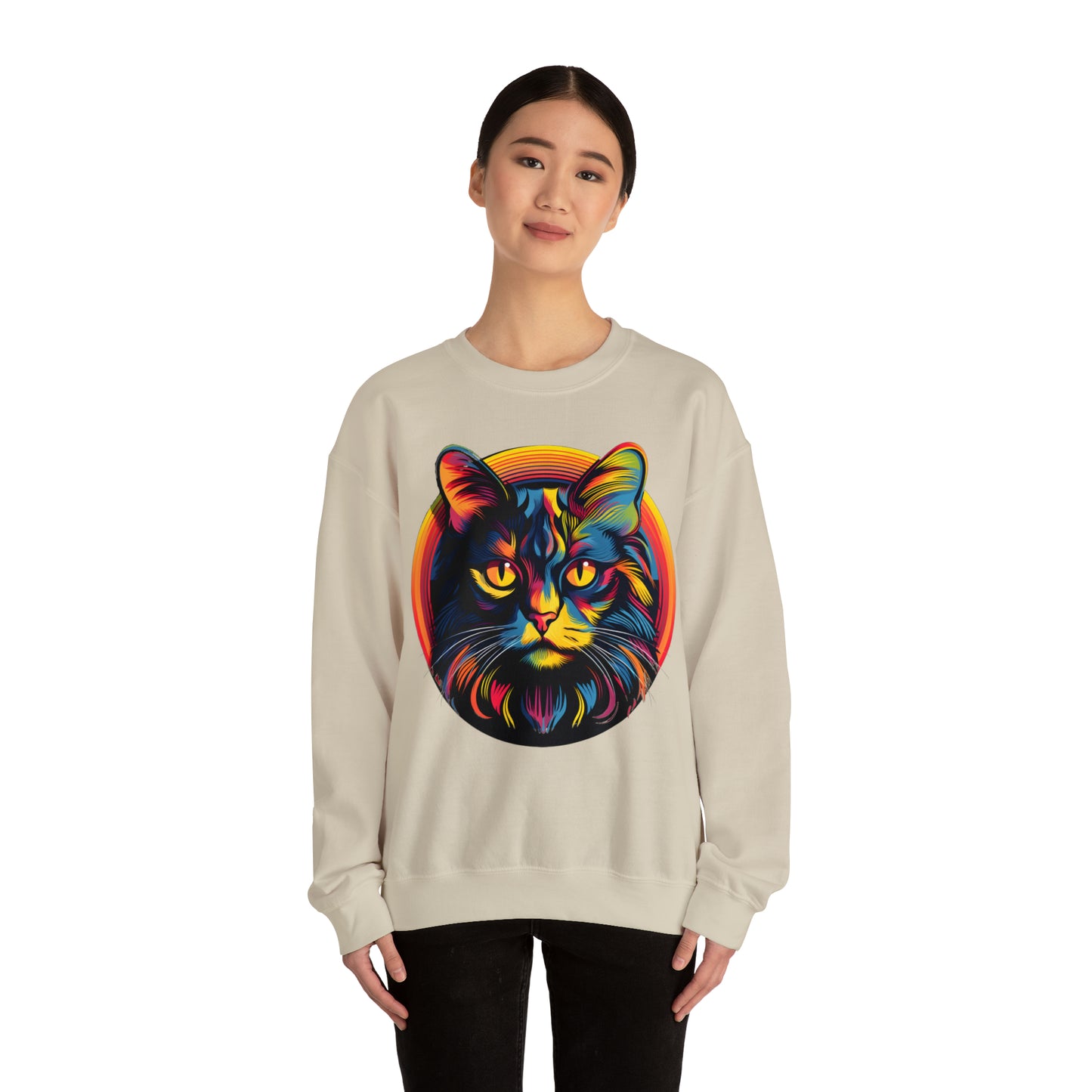 Vintage Cat Lover Sweater Retro Cat Sweatshirt Animal Lover Gift Cat Mom Gift Cat Lover Gift Cat Mom Sweatshirt Cat Crewneck Sweatshirt