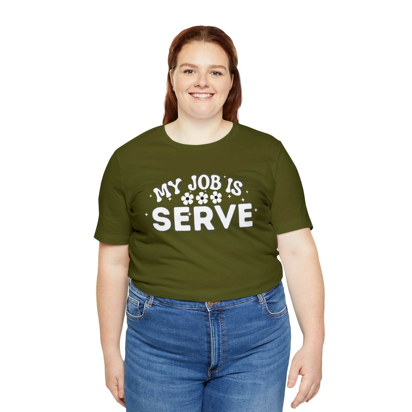 My Job is Serve Shirt Military Shirt Customer Service Shirt Waiter/Waitress Public Servant, Hotel Concierge, Caterer, Flight Attendant, Bartender Barista - Giftsmojo