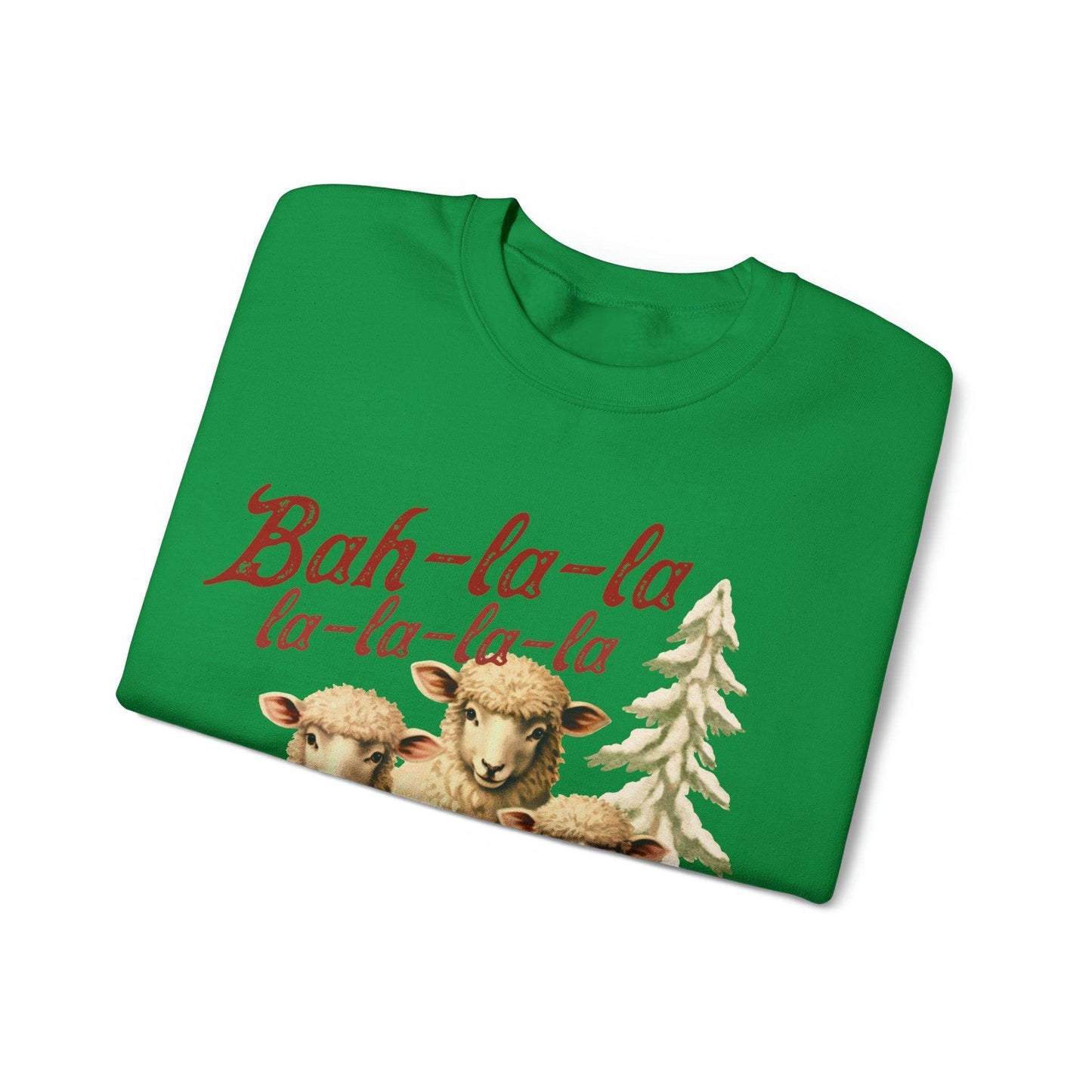 Funny Christmas Sweatshirt Christmas On The Farm Sweatshirt Christmas Sheep Sweatshirt Christmas Sweater Trendy Christmas Shirt Bah-la-la-la-la - Giftsmojo