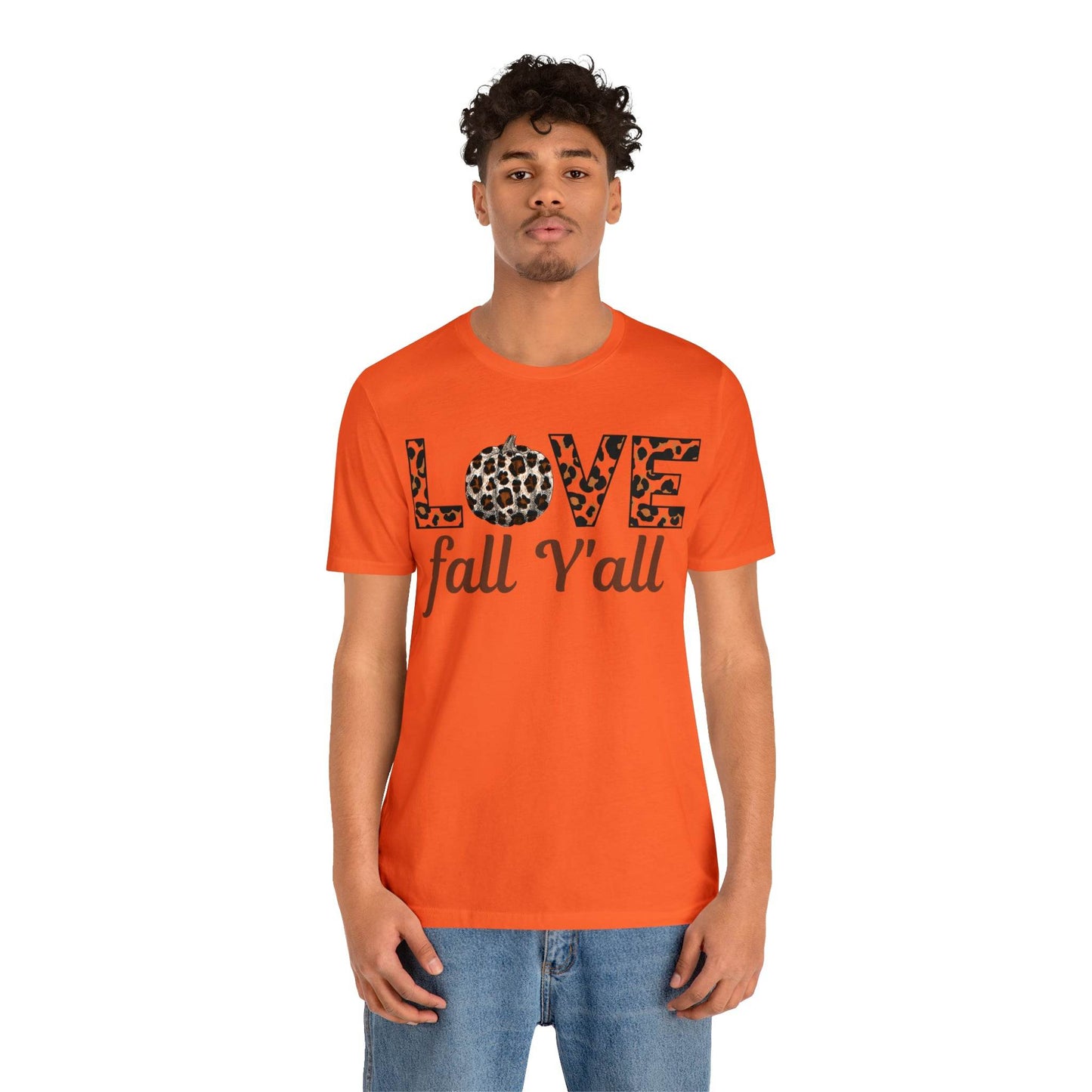 Leopard Print Love Fall Y'all Love Fall shirt Fall lover gift - Giftsmojo