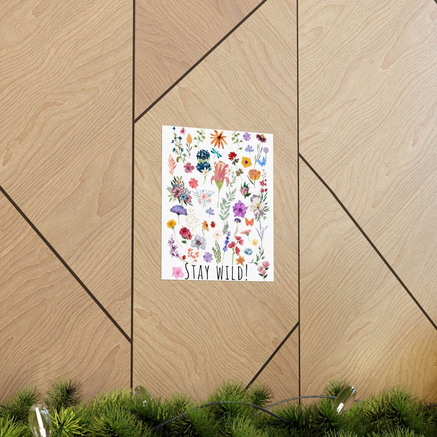 Wildflowers Watercolor Vertical Poster - Giftsmojo