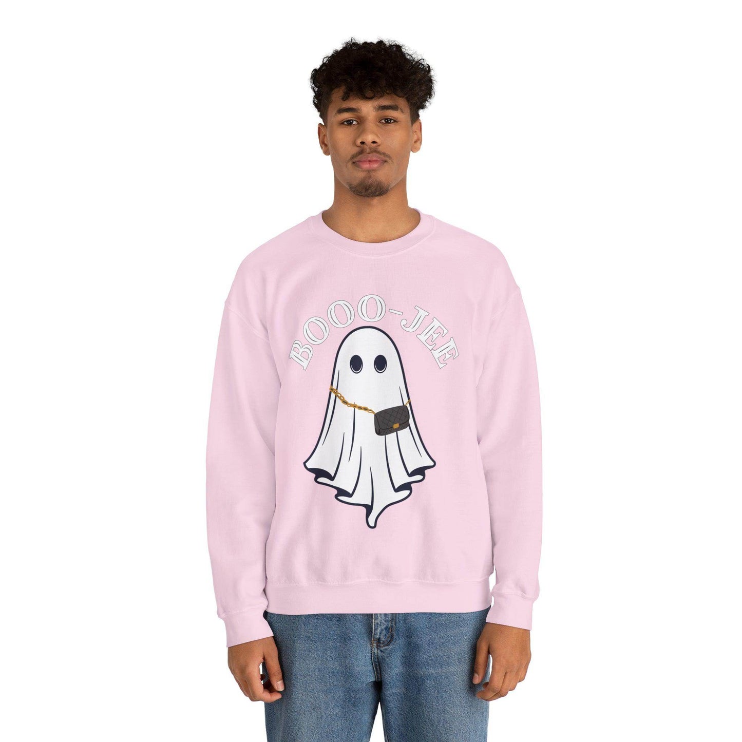 Booo-Jee Halloween Sweatshirt, Boo Halloween Sweatshirt, Spooky Ghost Sweatshirt, Boo Jee Shirt, Halloween Ghost Sweatshirt, Halloween Boo Shirt - Giftsmojo