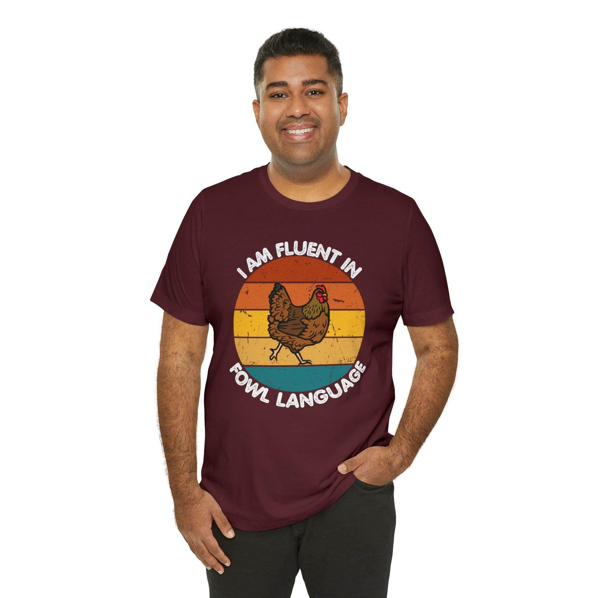 Fluent in Fowl Language shirt, Chicken Shirt Chicken Tee Chicken Owner Gift - Gift For Chicken Lover gift - Giftsmojo