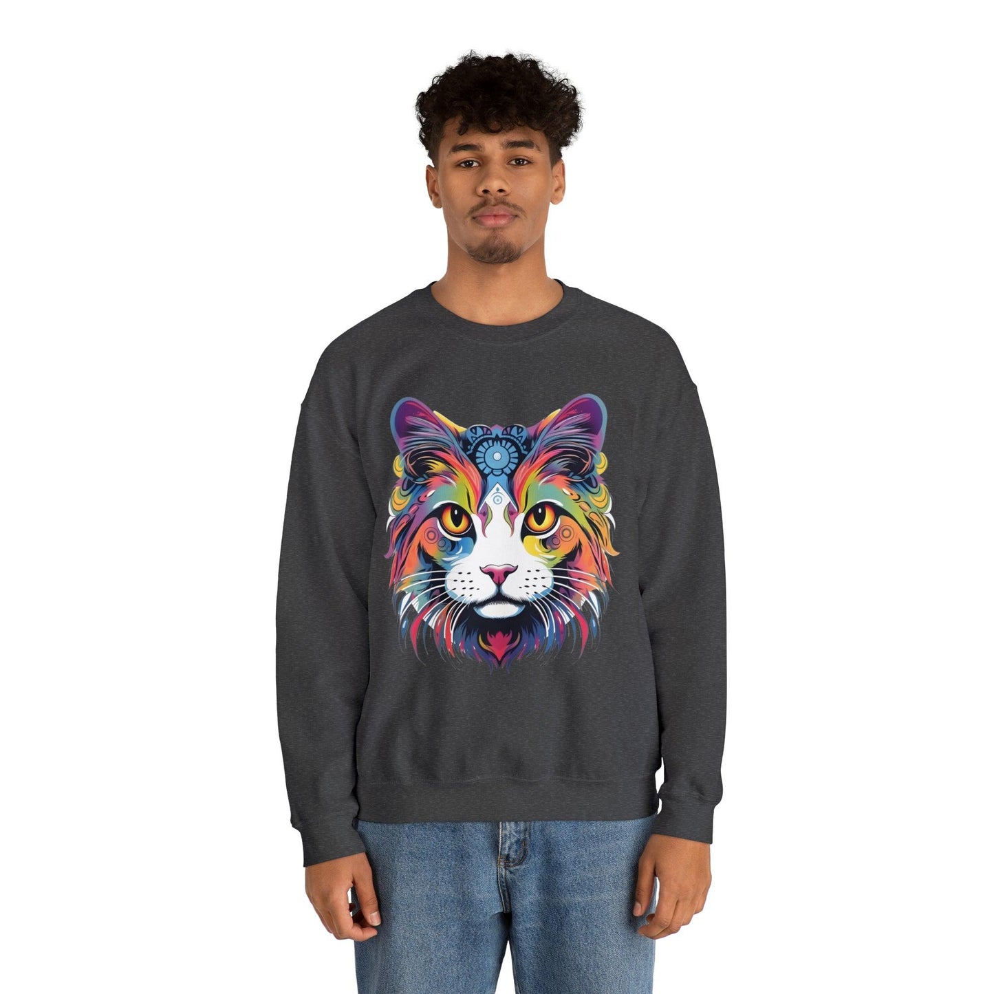 Vintage Cat Lover Sweater Animal Lover Gift Cat Mom Gift Cat Lover Gift Cat Mom Sweatshirt Retro Cat Sweatshirt Cat Crewneck Sweatshirt - Giftsmojo