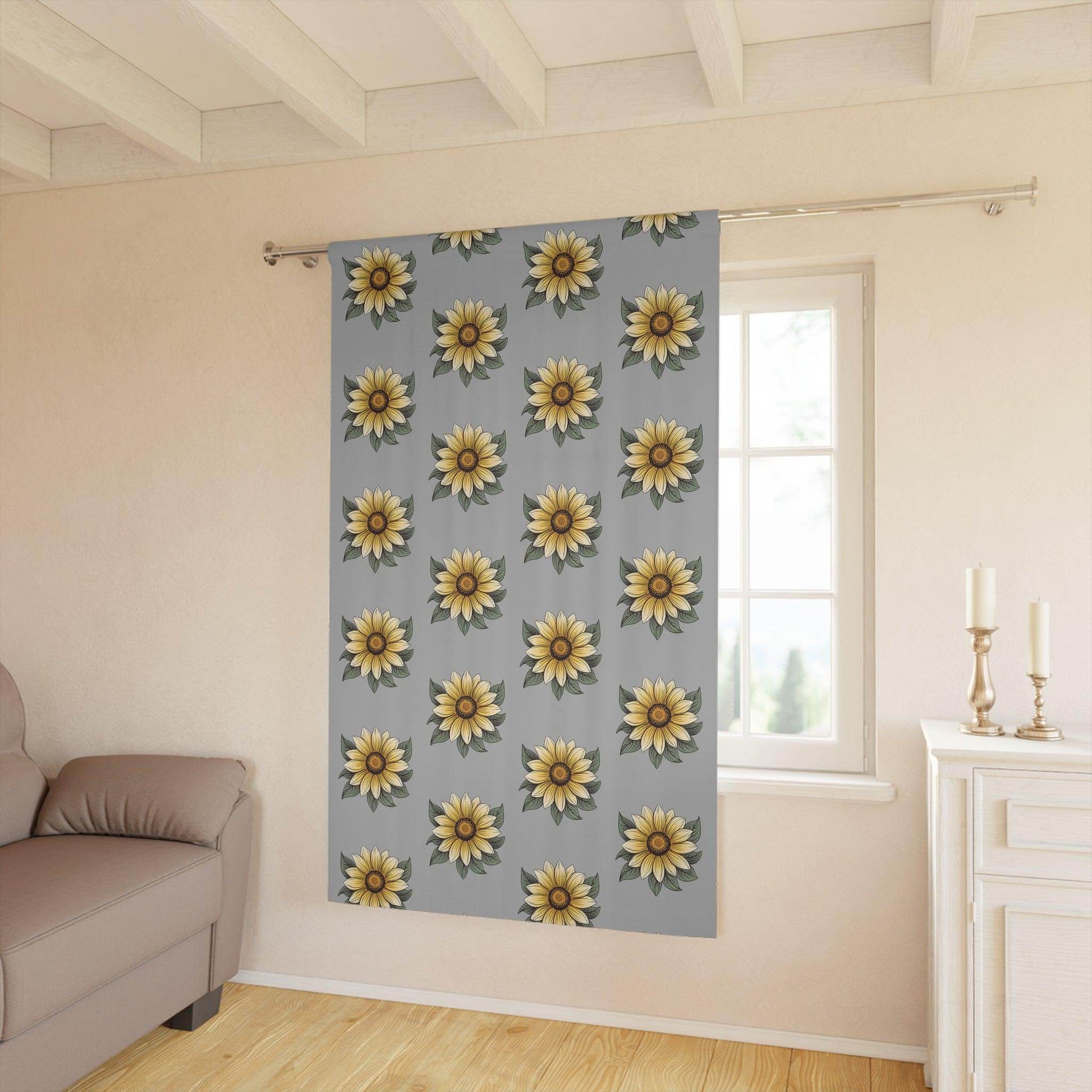 Floral Window Curtains (1 Piece) - Giftsmojo