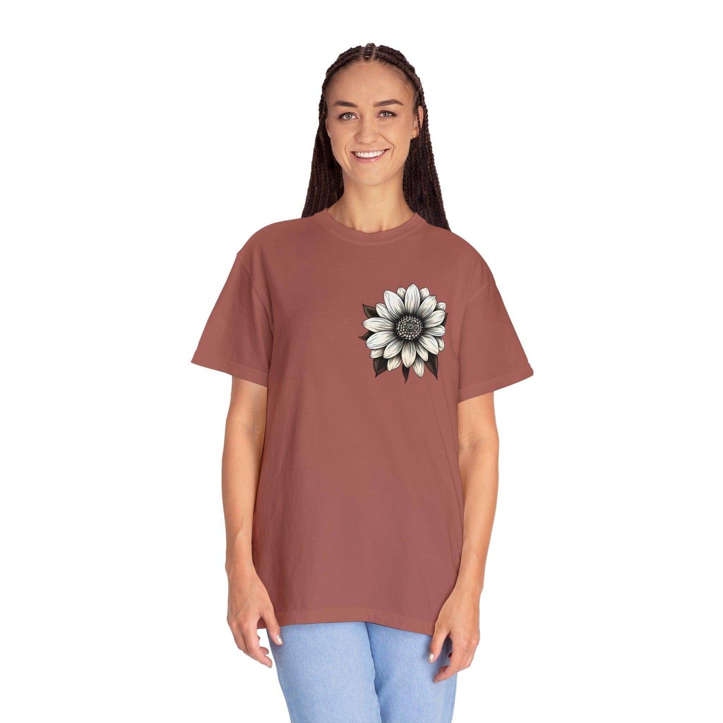 Sunflower Shirt Women Flower Shirt Aesthetic Women Top Floral Graphic Tee Floral Shirt Flower T-shirt, Wild Flower Shirt Gift For Her - Giftsmojo