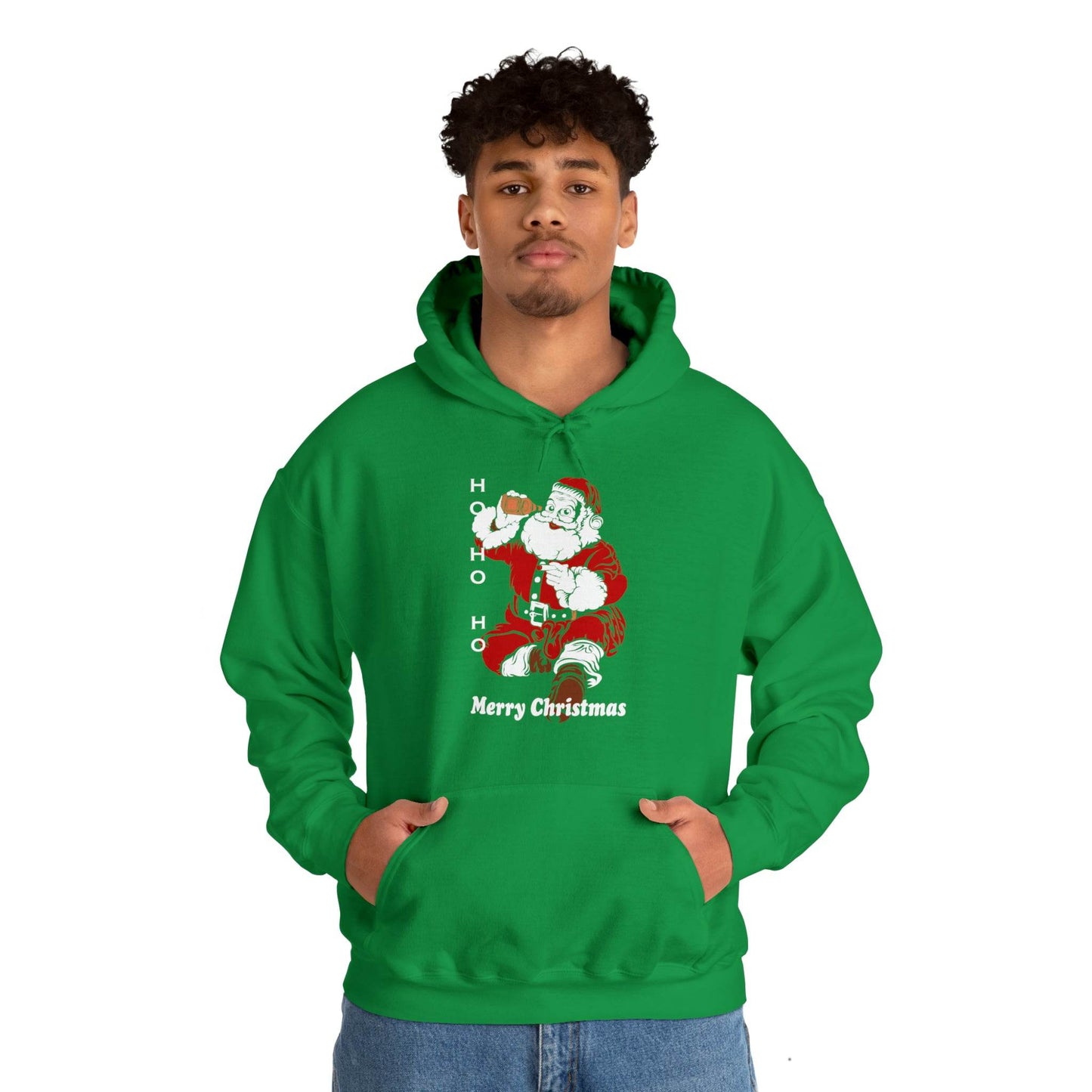 Ho HO Ho Merry Christmas Unisex Heavy Blend Hooded Sweatshirt Christmas Shirt Hoodie - Giftsmojo