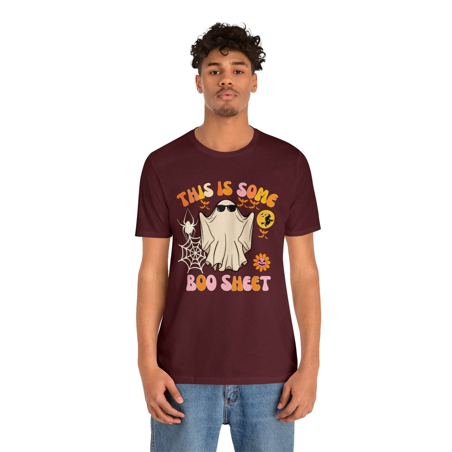 This Is Some Boo Sheet Funny Halloween Shirt Funny Halloween Costume Spooky Season Tee Funny Gift Shirt for Birthday Christmas Anniversary - Giftsmojo