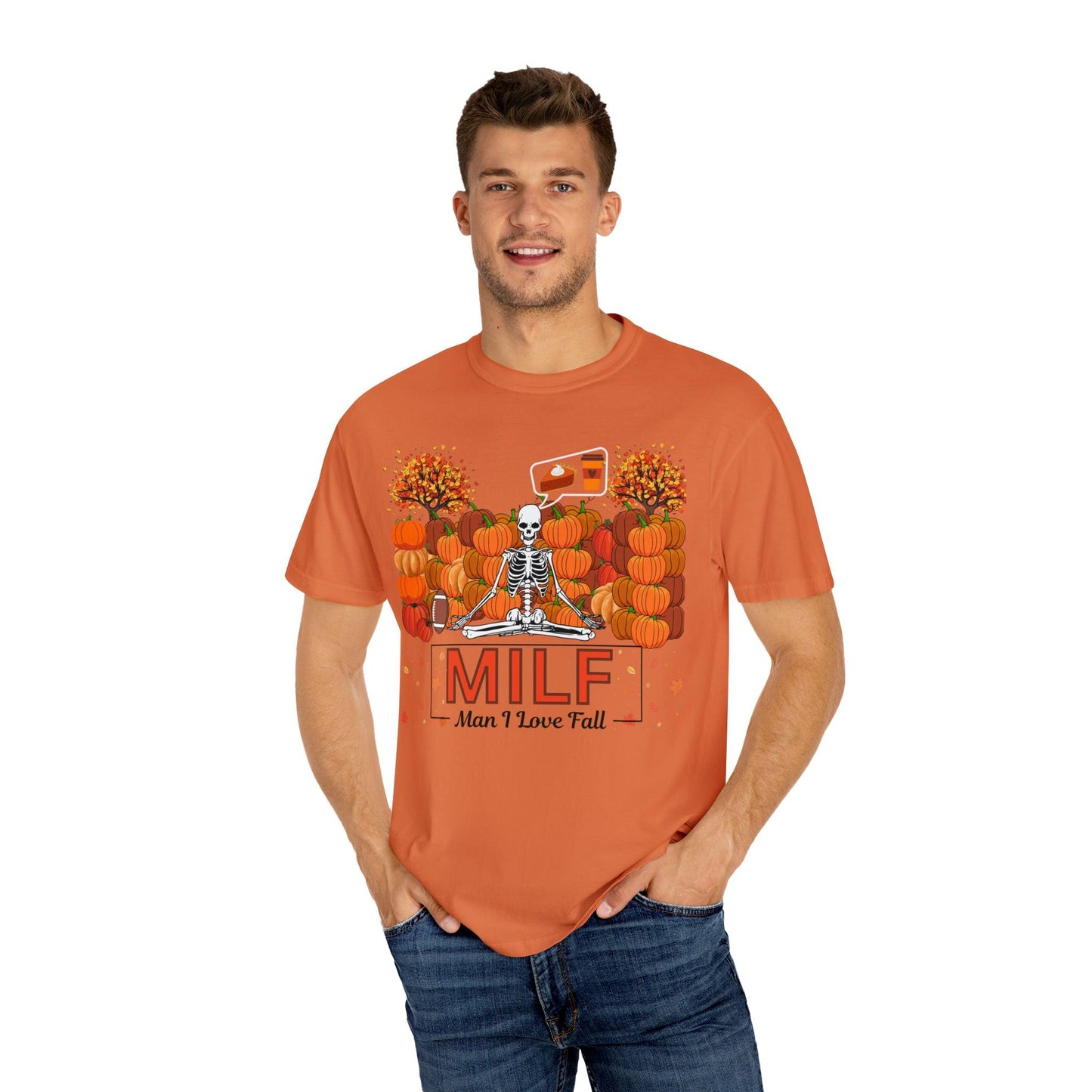 MILF Man I love Fall Gift for Fall Funny Fall Shirts Gift Pumpkin Comfort Colors Shirt
