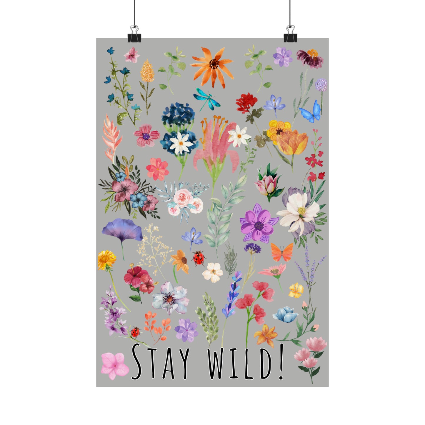 Watercolor Wildflowers Wall Art