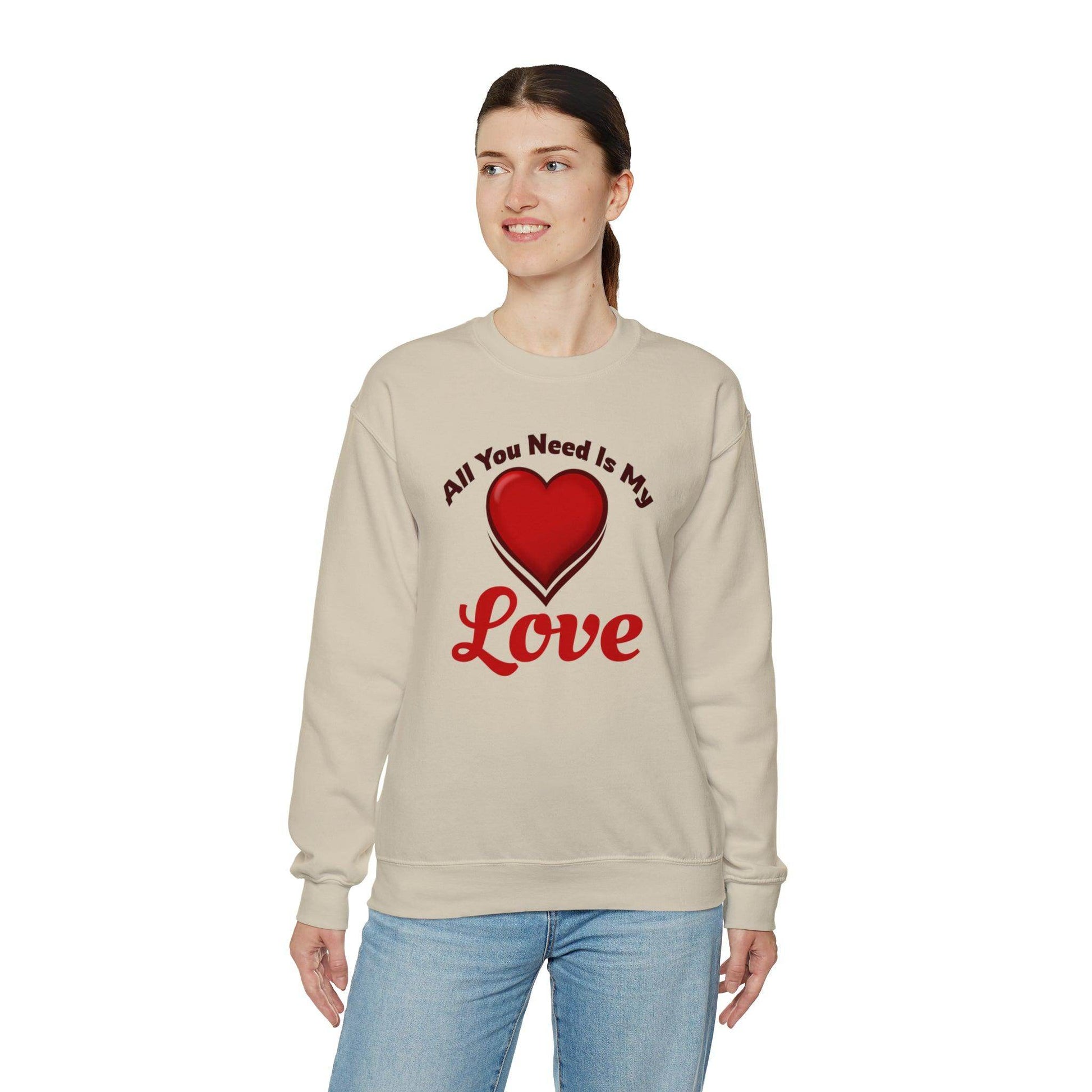 All you need is My Love Tee Hooded Sweatshirt - Giftsmojo