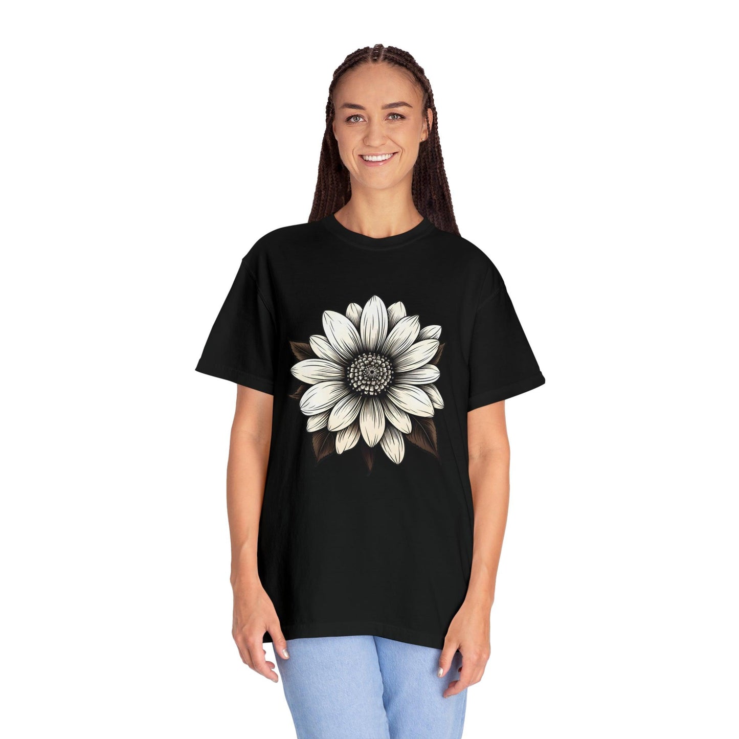 Sunflower Shirt Flower Shirt Aesthetic Women Top Floral Graphic Tee Floral Shirt Flower T-shirt, Wild Flower Shirt Gift For Her