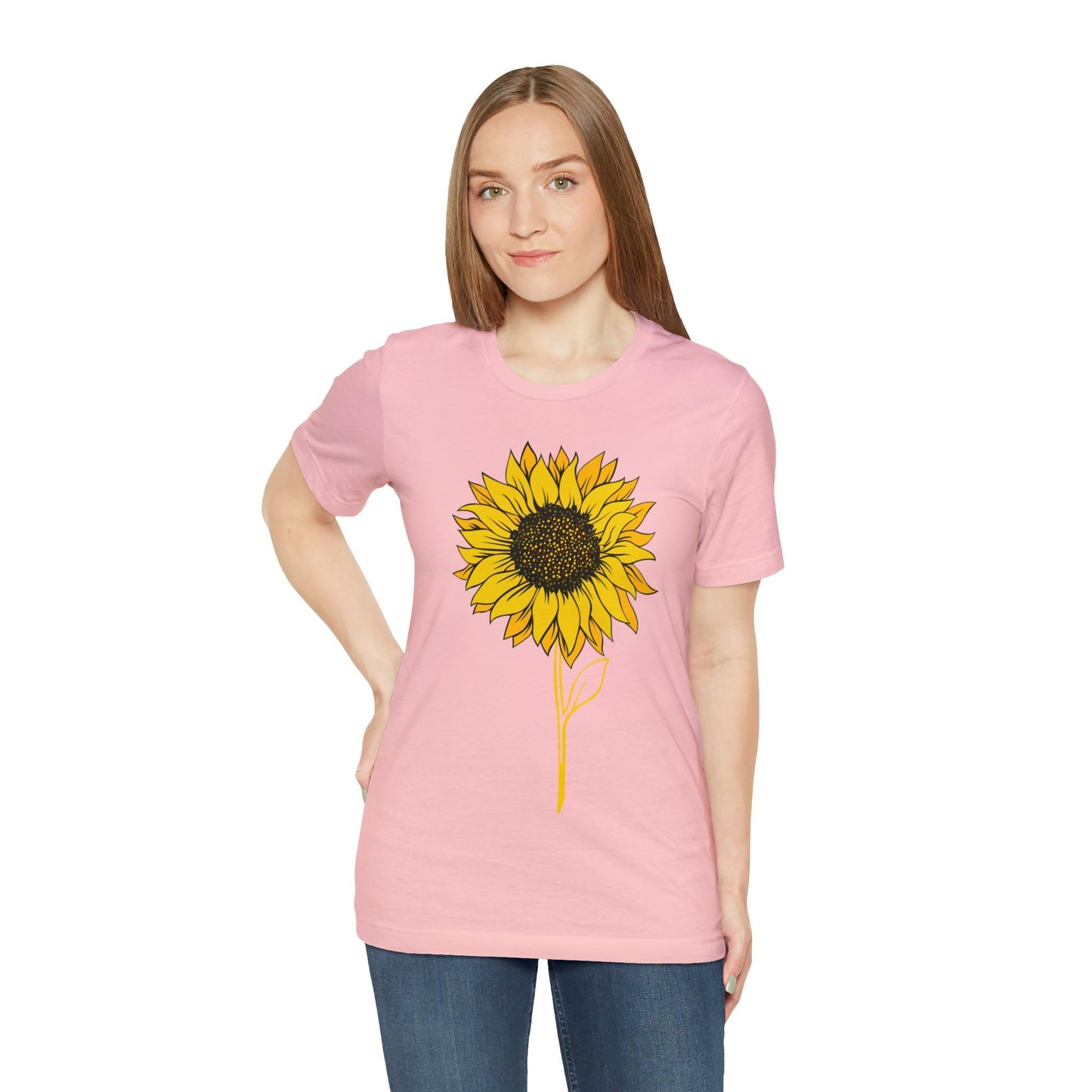 Sunflower Shirt, Floral Tee Shirt, Flower Shirt, Garden Shirt, Womens Fall Summer Shirt Sunshine Tee, Gift for Gardener, Nature love T shirt