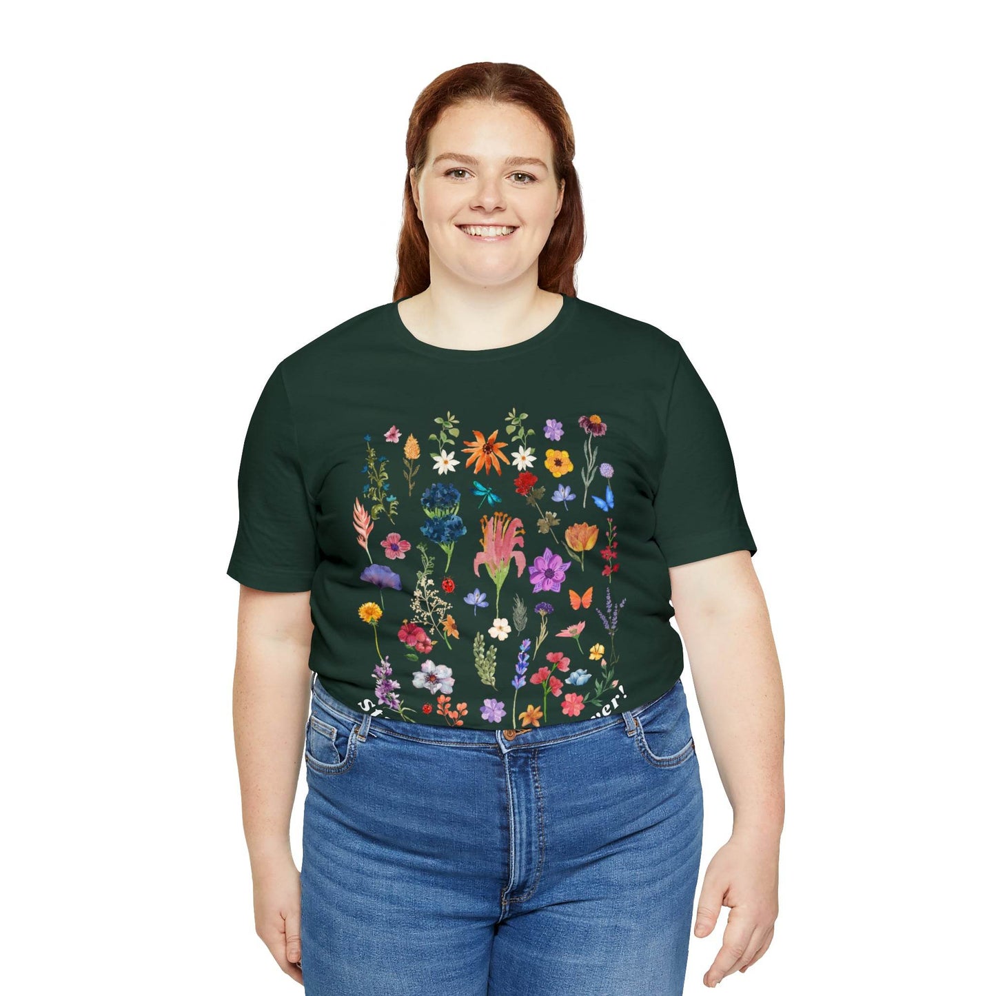 Wildflower Tshirt Flowers Shirt Floral Tshirt Flower Shirt Gift for Women - Ladies Shirts Best Friend Gift, Plant Mom Stay Wild flower lover - Giftsmojo