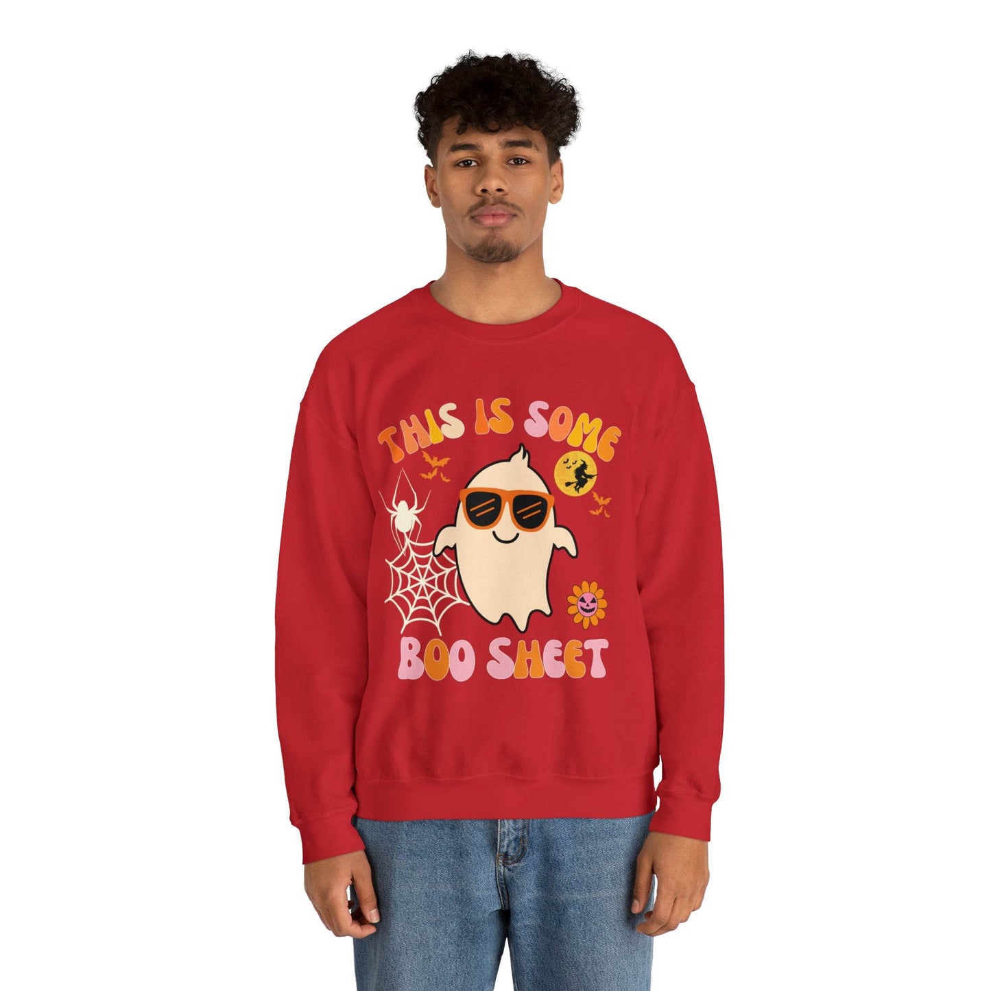 This Is Some Boo Sheet Ghost Sweatshirt Cute Ghost Sweatshirt Boo Ghost Sweatshirt Gift Shirt Funny Halloween Shirt Spooky Season Shirt - Giftsmojo