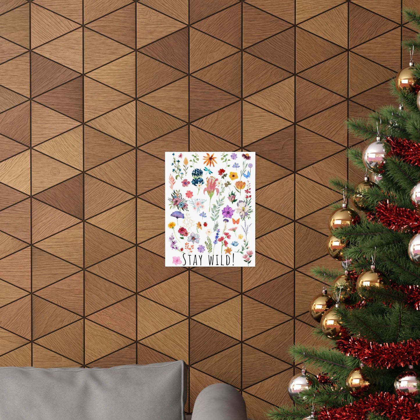 Wildflowers Watercolor Vertical Poster - Giftsmojo