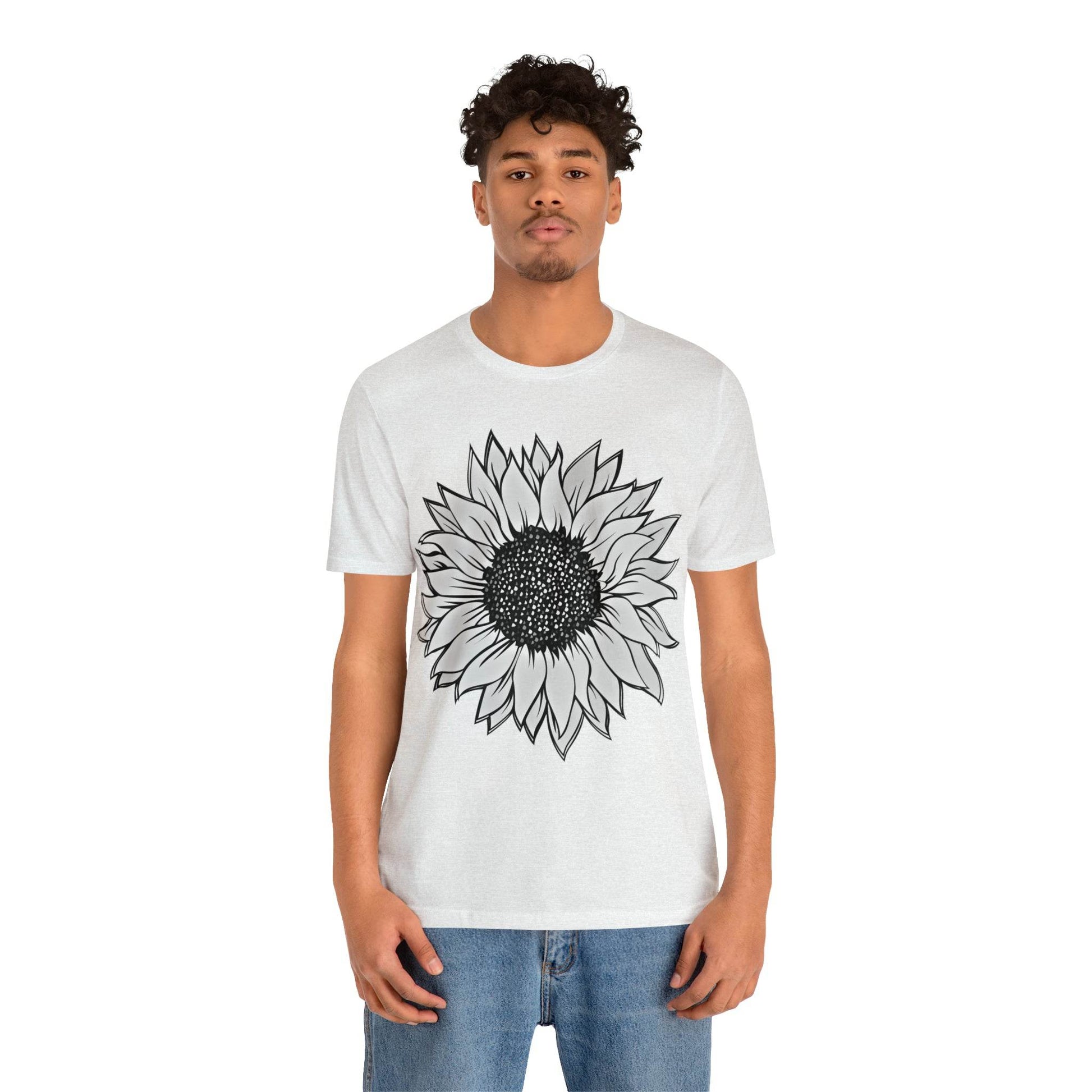 Sunflower Shirt, Floral Tee Shirt, Flower Shirt, Garden Shirt, Womens Fall Summer Shirt Sunshine Tee, Gift for Gardener, Nature love - Giftsmojo