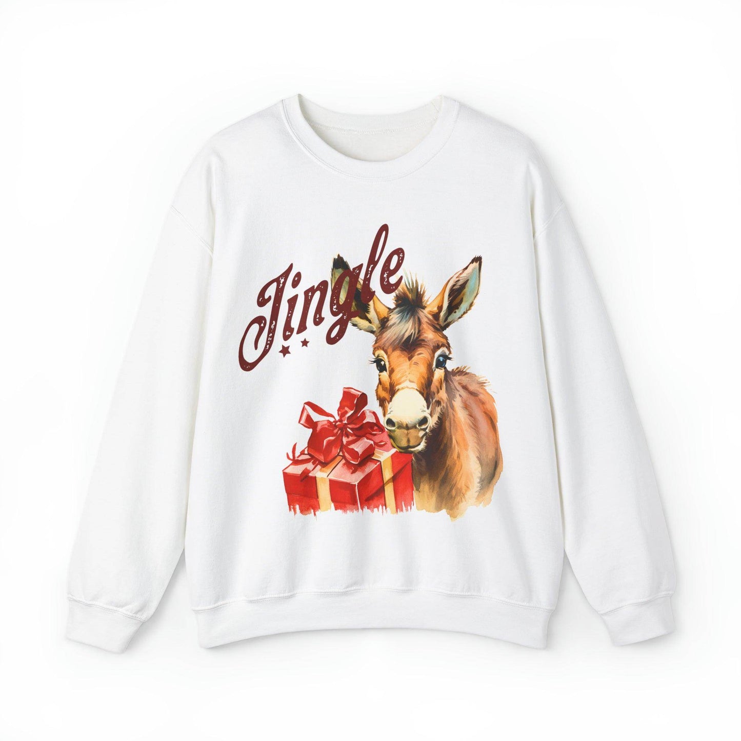 Jingle all the way Christmas Sweatshirt Christmas on The Farm Sweatshirt Christmas Farm Sweatshirt Christmas Sweater Trendy Christmas Shirt Farmers - Giftsmojo