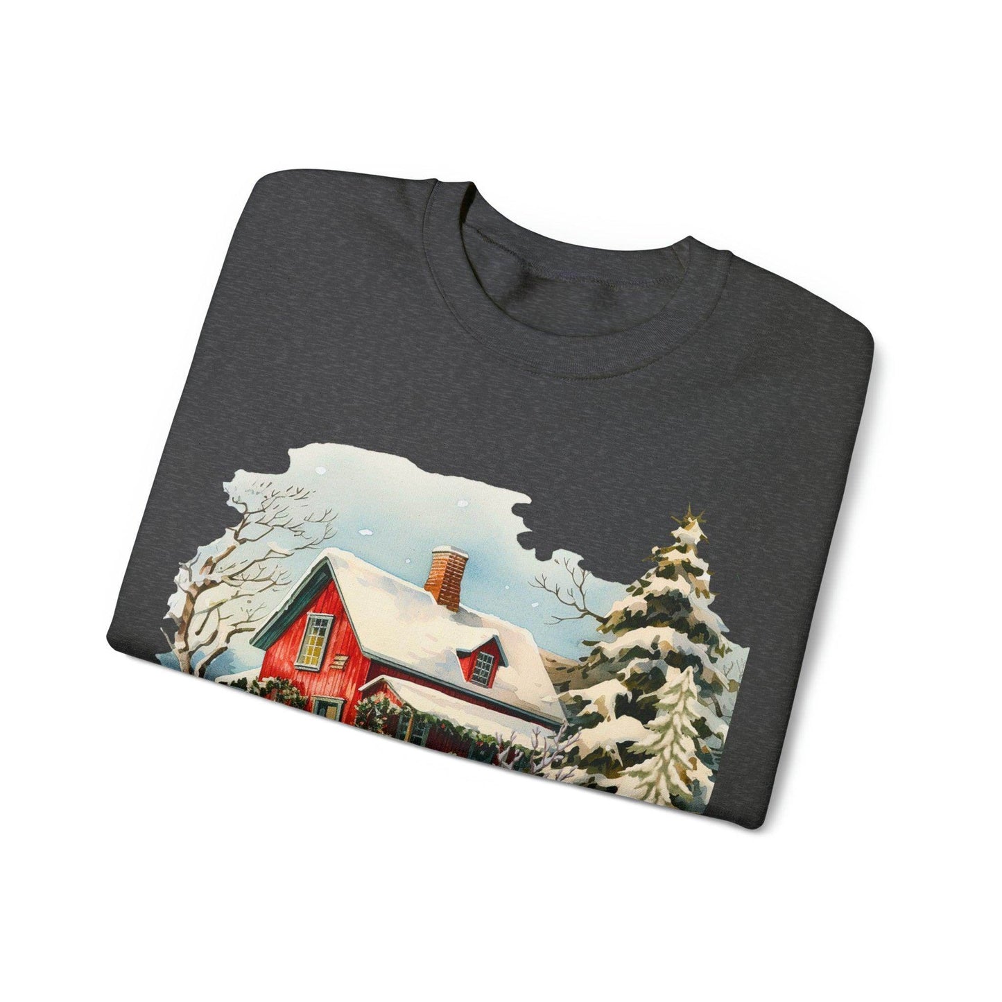 Small Town Christmas Sweatshirt Christmas on The Farm Sweatshirt Mooey Christmas Farm Sweatshirt Christmas Sweater Trendy Christmas Shirt Farmers - Giftsmojo