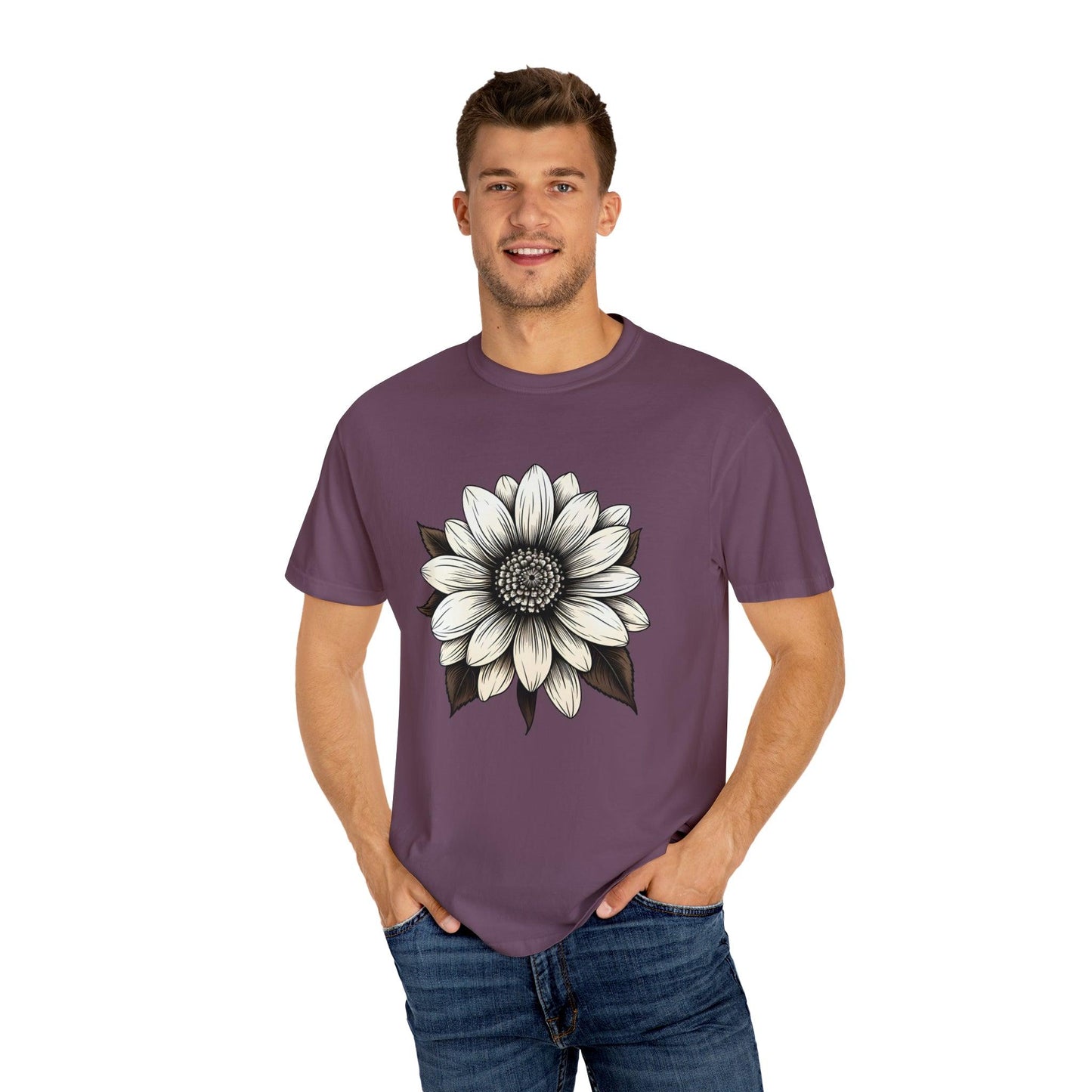 Sunflower Shirt Flower Shirt Aesthetic Women Top Floral Graphic Tee Floral Shirt Flower T-shirt, Wild Flower Shirt Gift For Her