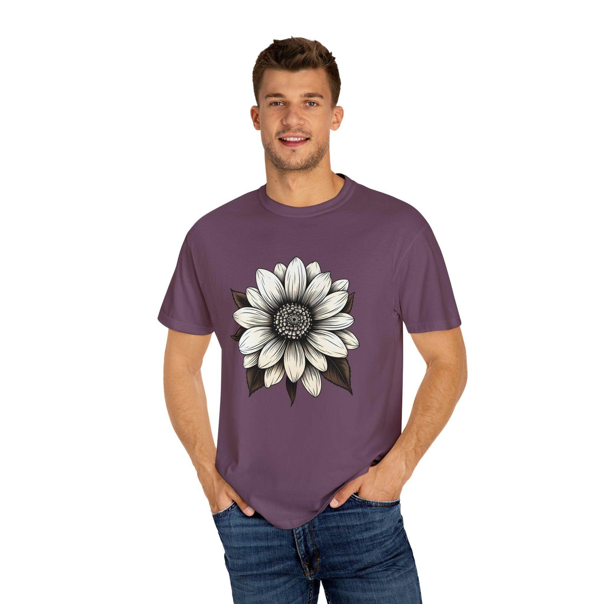 Sunflower Shirt Flower Shirt Aesthetic Women Top Floral Graphic Tee Floral Shirt Flower T-shirt, Wild Flower Shirt Gift For Her - Giftsmojo