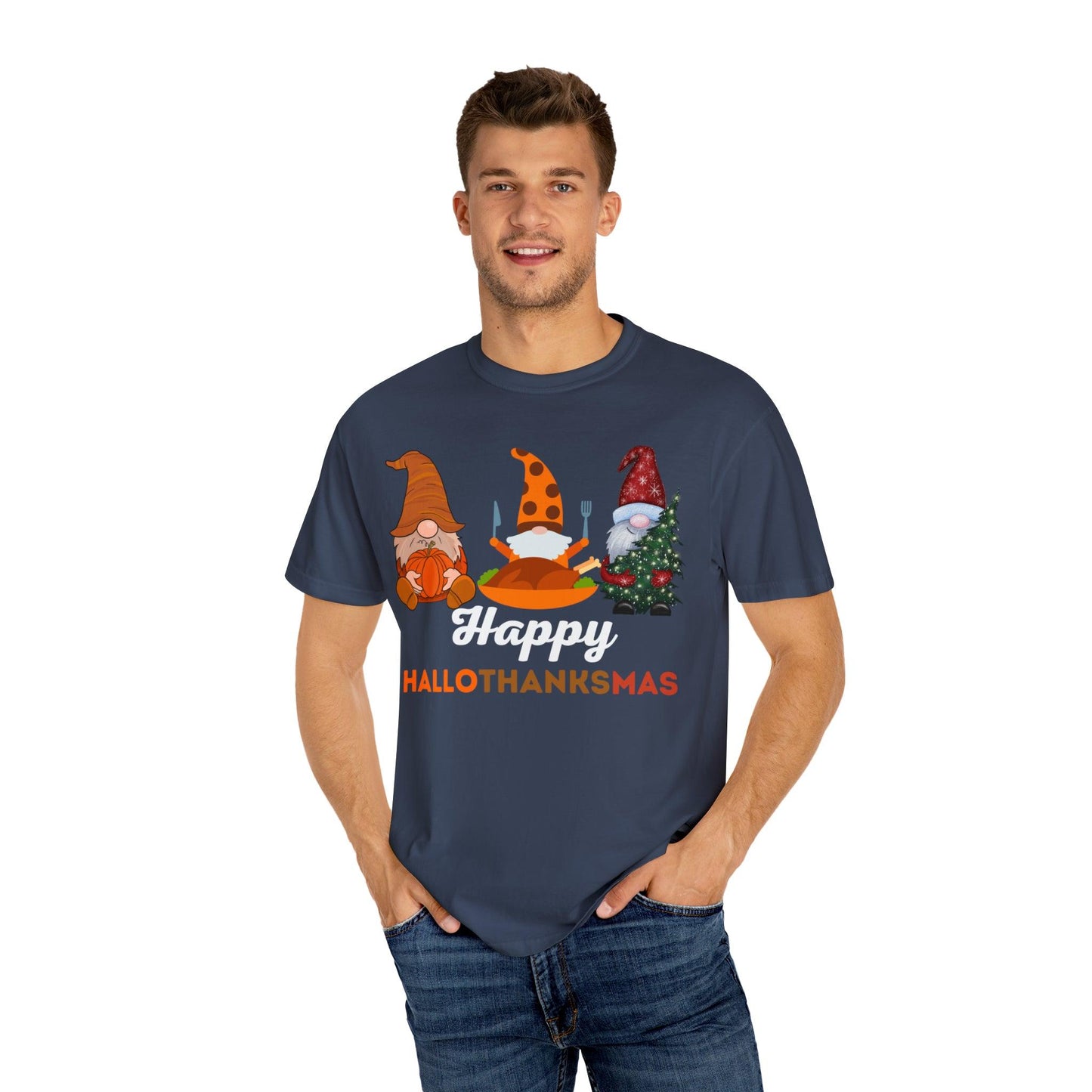 Happy HALLOTHANKSMAS Gift for Fall Halloween Thanksgiving Christmas Gift