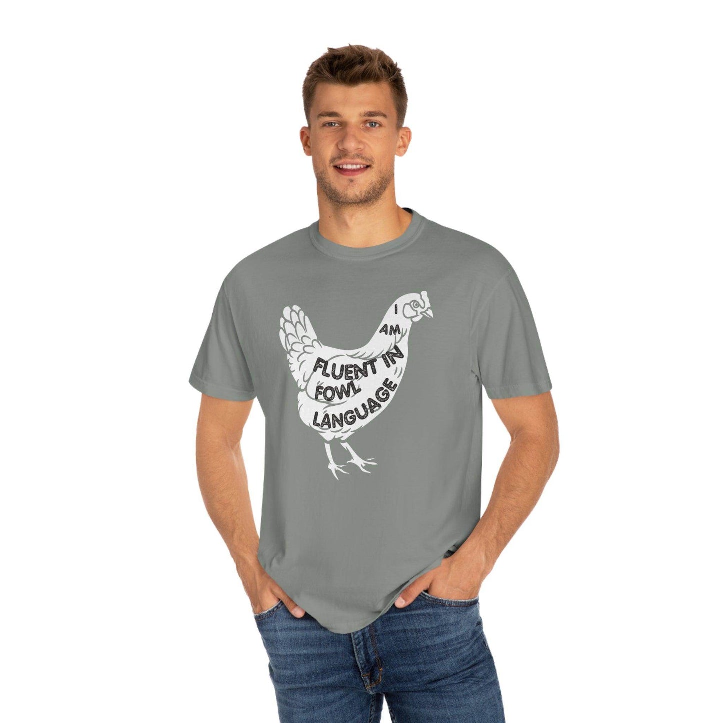Chicken Shirt Chicken Tee Chicken Owner Gift -Fluent in Fowl Language Gift For Chicken Lover gift - Giftsmojo