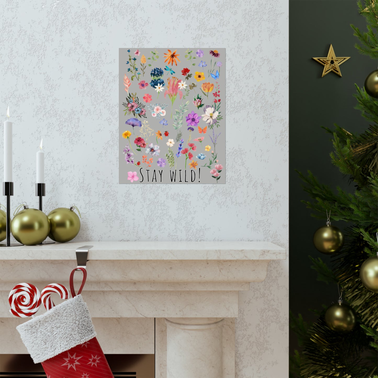 Watercolor Wildflowers Wall Art