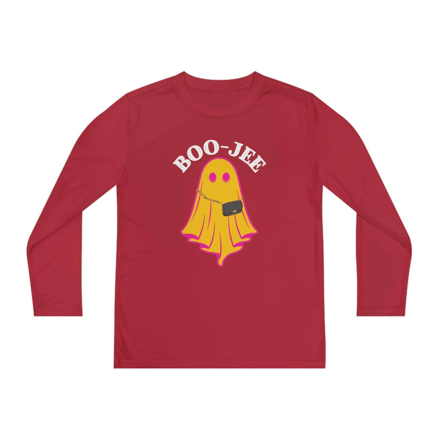 Boojee Youth Halloween Costume Long Sleeve Competitor Tee Boojee Halloween Boujee - Giftsmojo