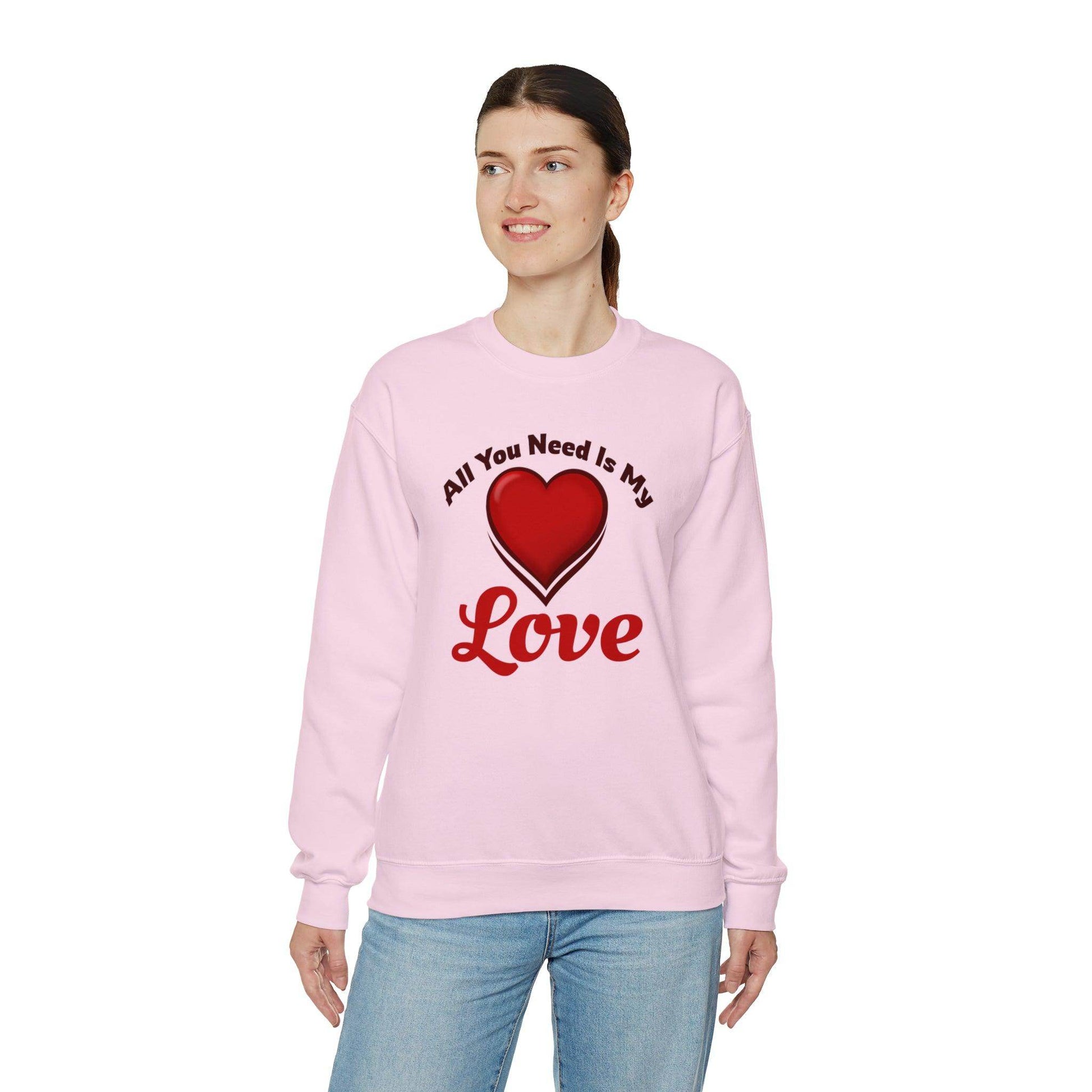 All you need is My Love Tee Hooded Sweatshirt - Giftsmojo