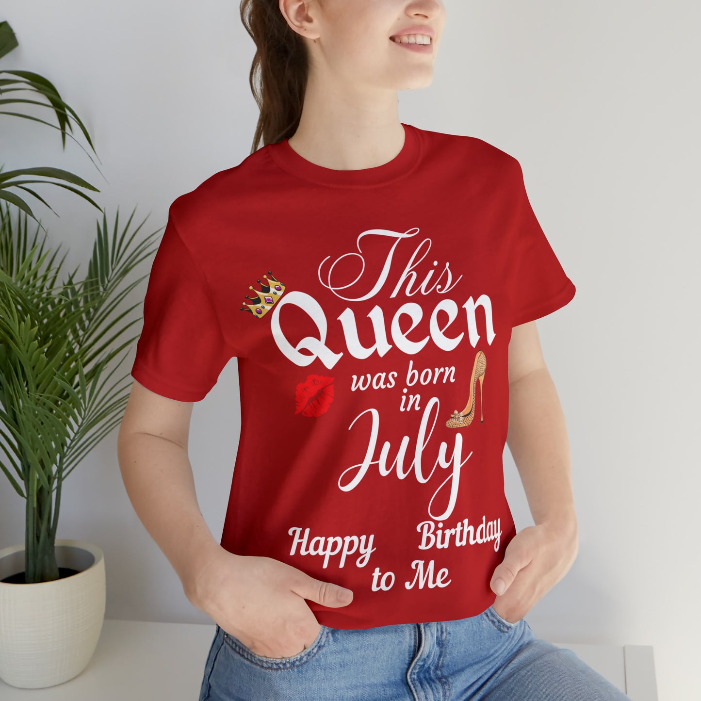 Birthday Queen Shirt, Gift for Birthday, This Queen was born in July Shirt, Funny Queen Shirt, Funny Birthday Shirt, Birthday Gift