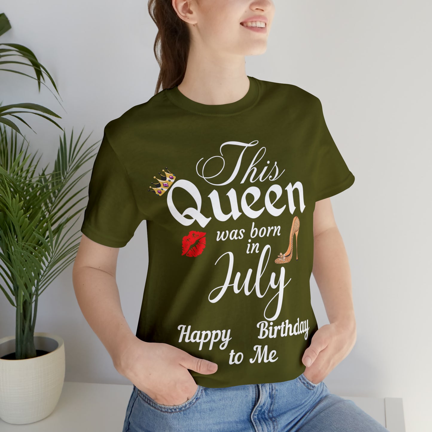 Birthday Queen Shirt, Gift for Birthday, This Queen was born in July Shirt, Funny Queen Shirt, Funny Birthday Shirt, Birthday Gift