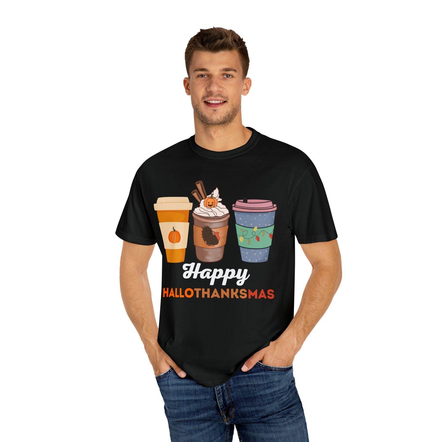 HALLOTHANKSMAS Gift for Fall Halloween Thanksgiving Christmas Gift - Giftsmojo