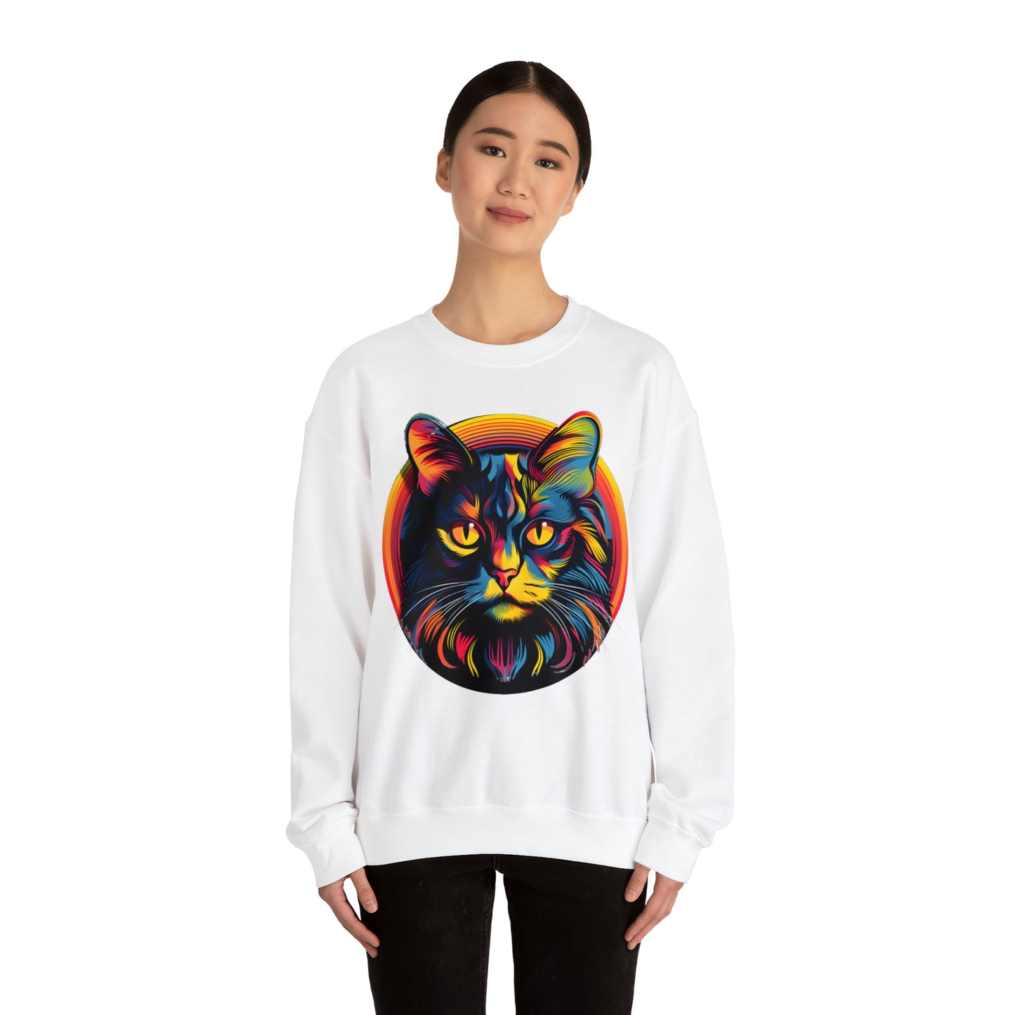 Vintage Cat Lover Sweater Retro Cat Sweatshirt Animal Lover Gift Cat Mom Gift Cat Lover Gift Cat Mom Sweatshirt Cat Crewneck Sweatshirt