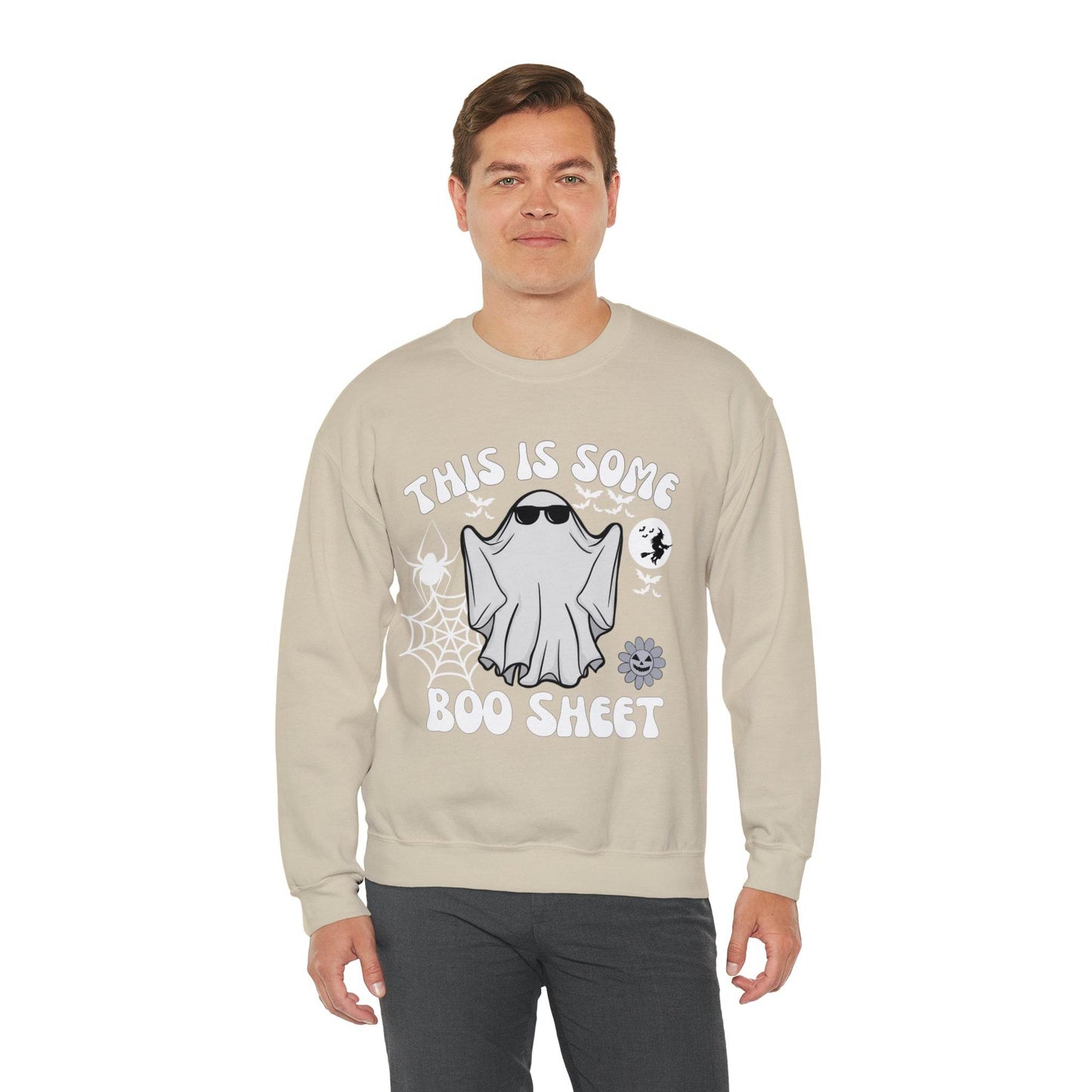 This Is Some Boo Sheet Ghost Sweatshirt Cute Ghost Sweatshirt Boo Ghost Sweatshirt Gift Shirt Funny Halloween Shirt Spooky Season Shirt - Giftsmojo