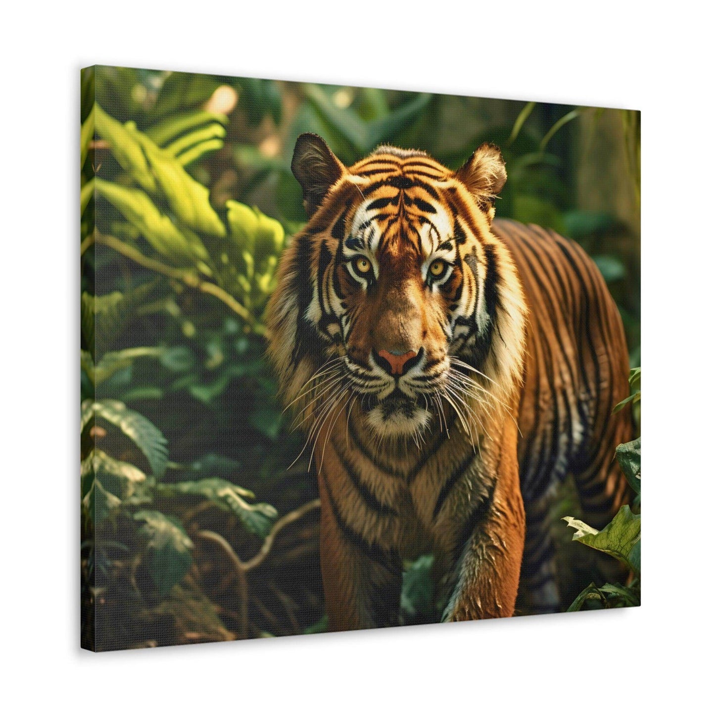Tiger In Nature Art Canvas Gallery Wraps Tiger Print Large Canvas Art Animal Wall Art minimalist Wall Art Lover Gift - Giftsmojo