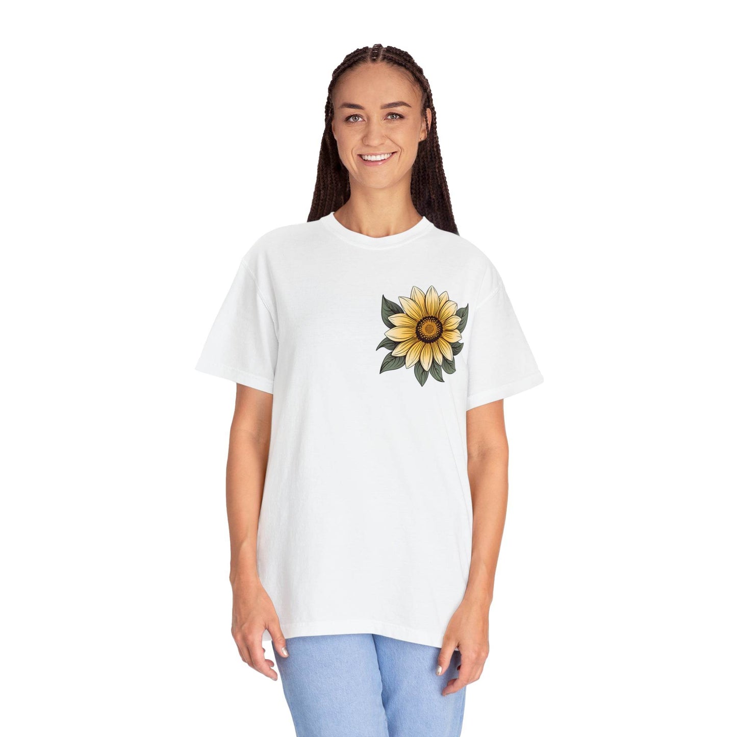 Sunflower Shirt Women Flower Shirt Aesthetic, Floral Graphic Tee Floral Shirt Flower T-shirt, Wild Flower Shirt Gift For Her Wildflower T-shirt - Giftsmojo